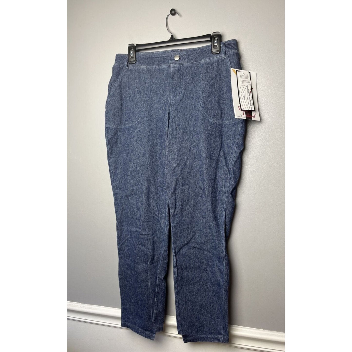 Women with Control My Wonder Denim Elite Slim Leg Pants Indigo 12P NEW A489360