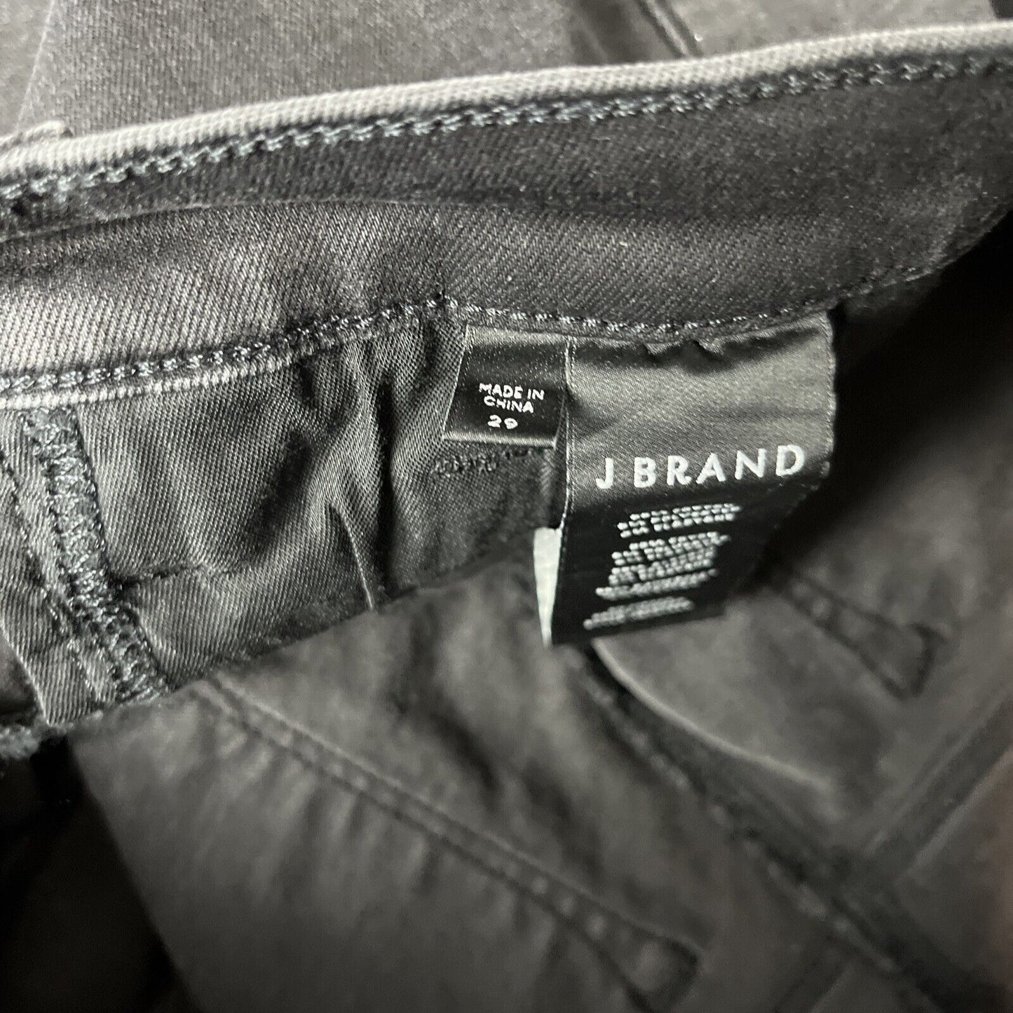 NWT J BRAND 9326 LOW RISE CROP SKINNY WOMEN'S JEANS IN BLACK SIZE 29 $198