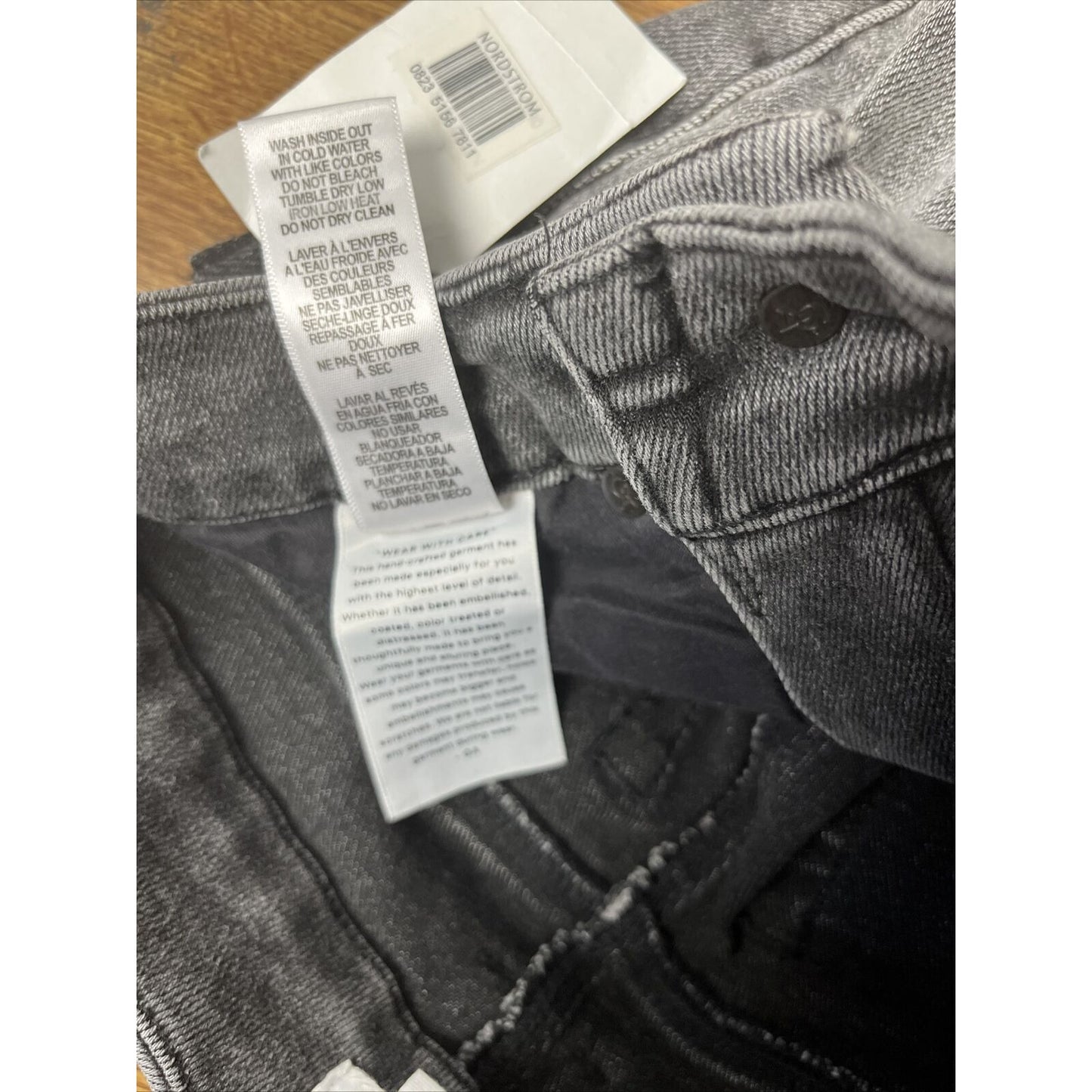 Good American Womens size 0 25 jeans black Good Legs Skinny Ankle