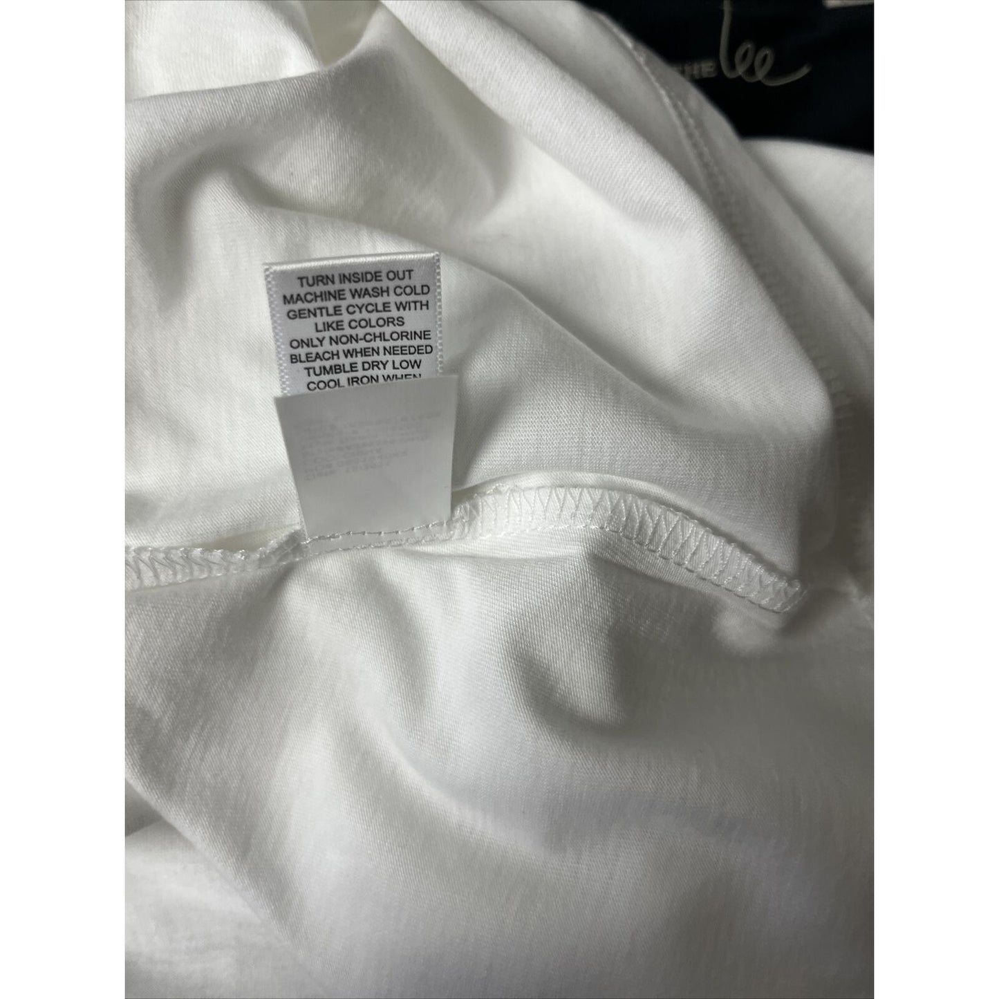 LOGO Principles by Lori Goldstein 2-Pack Short Sleeve Tops White/Black, LARGE