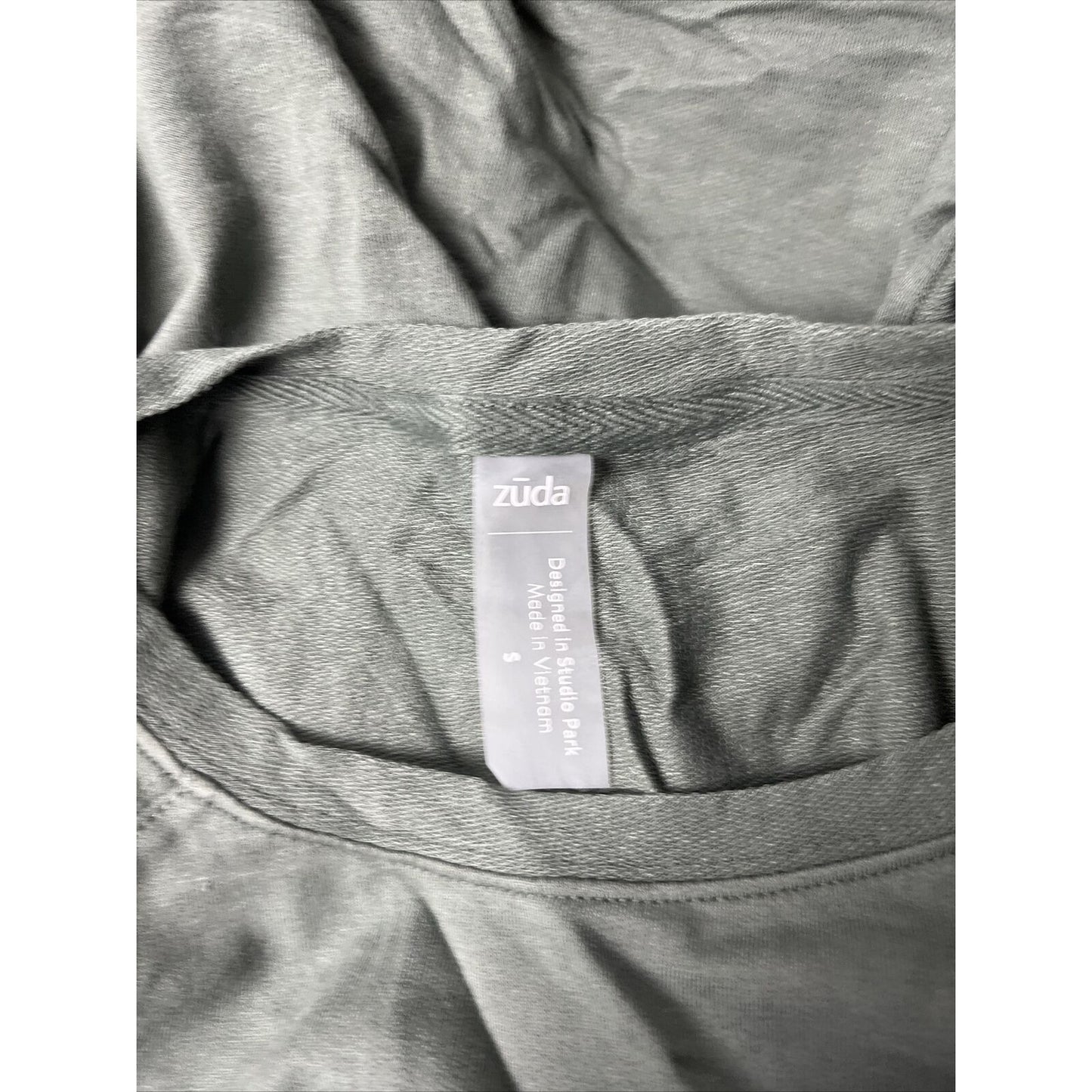 zuda Women's Z-Knit Tunic Pullover Sweatshirt Top Agave Green Size Small