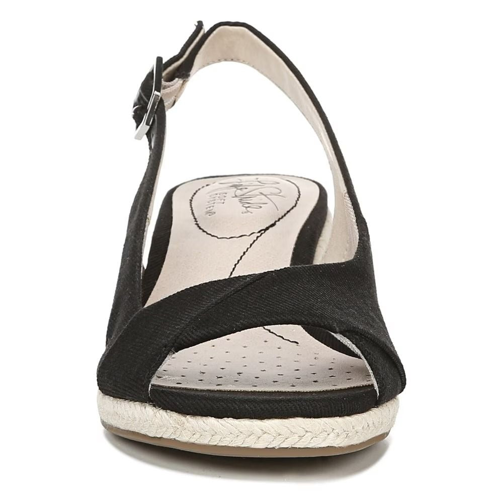 $69.99 Life Stride Women's SOCIALITE Sandal Black Size 10M
