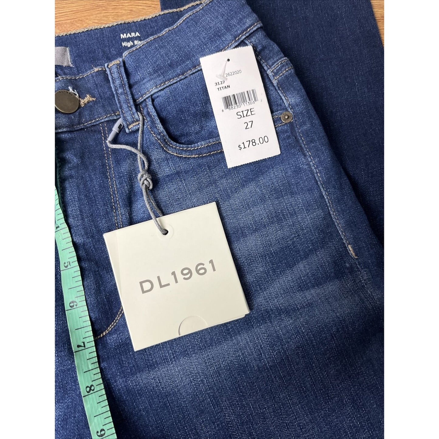 DL1961 Mara Womens High Rise Intrasculpt Straight Jeans Size 27 NWT