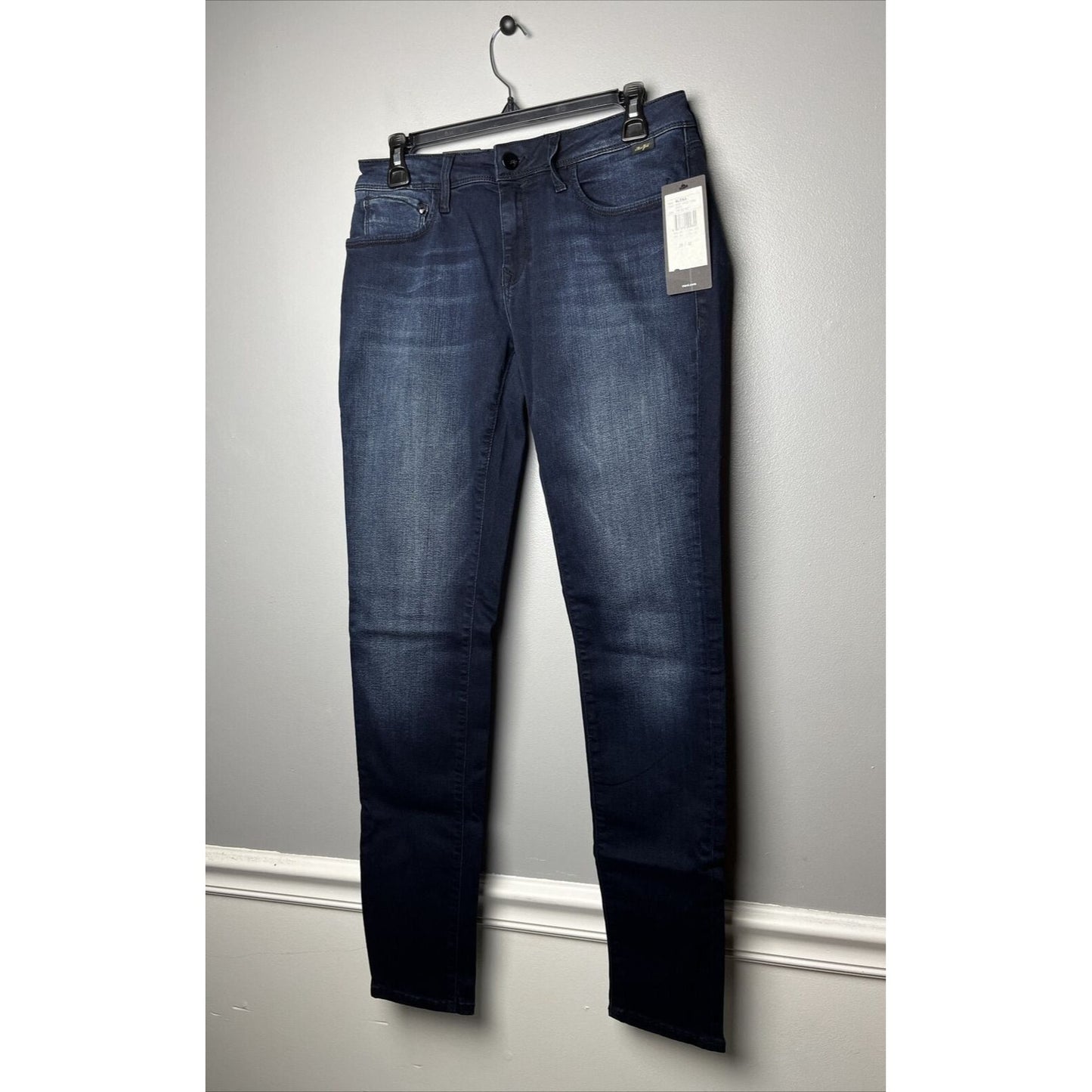 Mavi Gold NWT Women's Alexa Mid Rise Skinny Jeans In Gold Yoga Move Size 29/32