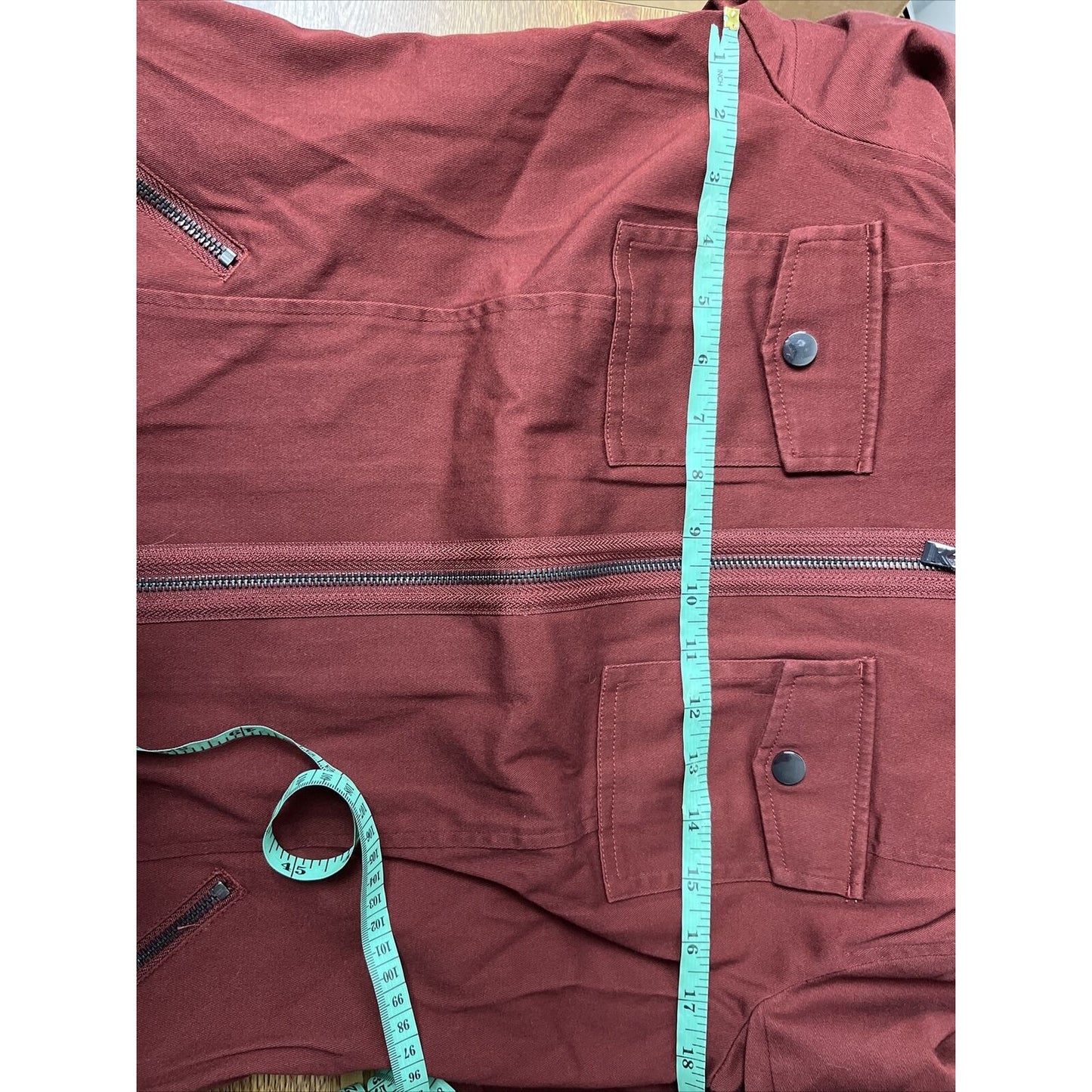 Belle by Kim Gravel Military Jacket - Fired Brick Red Size XXS