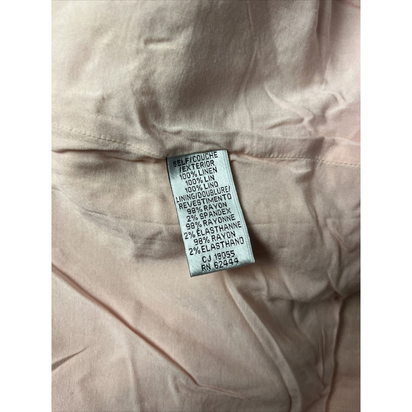 Womens Nicole Miller Oversize Dip Dye Linen Blazer In Pink/yellow Size Small
