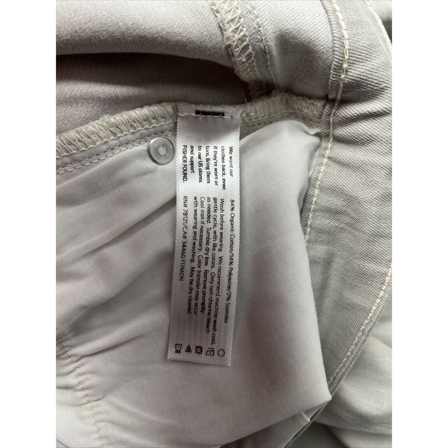NWT Eileen Fisher Organic Cotton Blend Skinny Jeans, Plus Size 24W - CEMENT GRAY