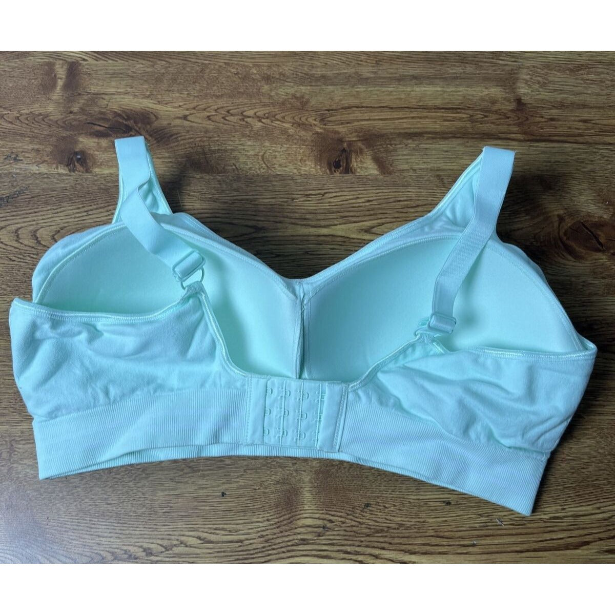 Breezies Lace Effects Full Coverage Seamless Wirefree Bra -Raindrop, 1X A463929