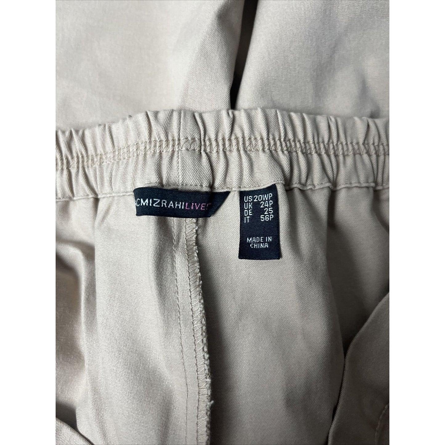 Isaac Mizrahi Regular 24/7 Stretch Crop Pants w/Pockets White Plus Petite 20WP