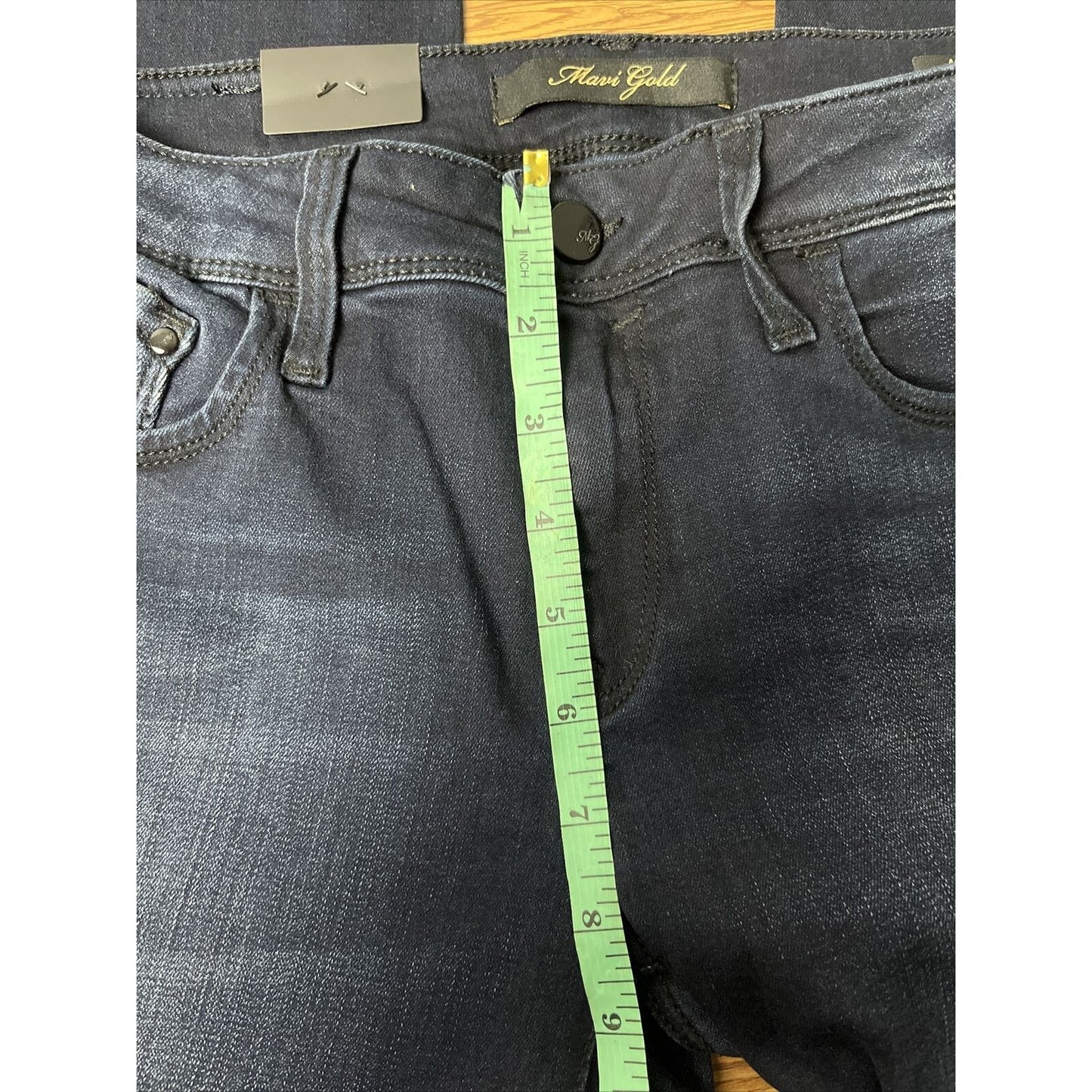 Mavi Gold NWT Women's Alexa Mid Rise Skinny Jeans In Gold Yoga Move Size 29/32