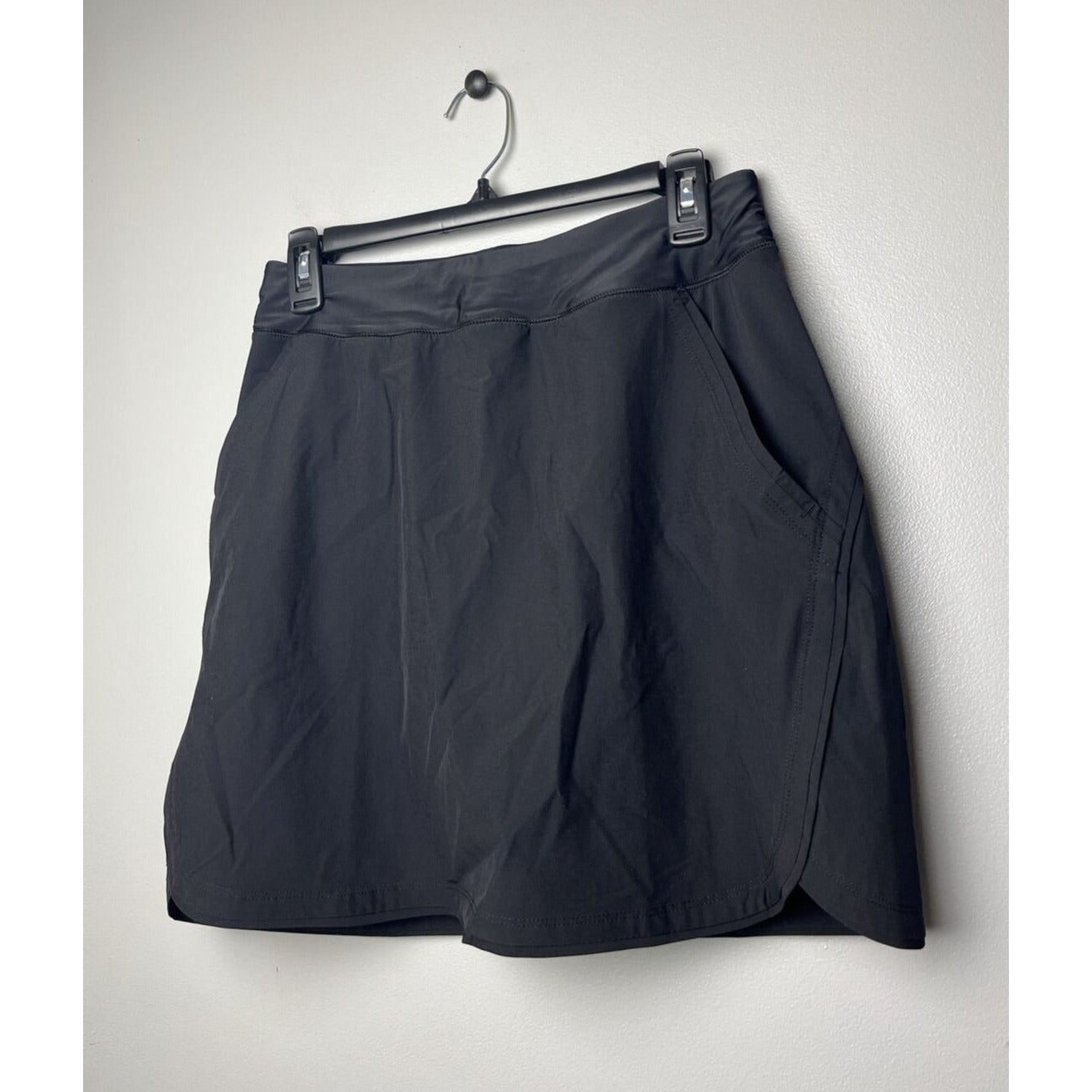 LANDS' END QUICK DRY ACTIVE BOARD SKORT SWIM SKIRT BLACK SIZE 4