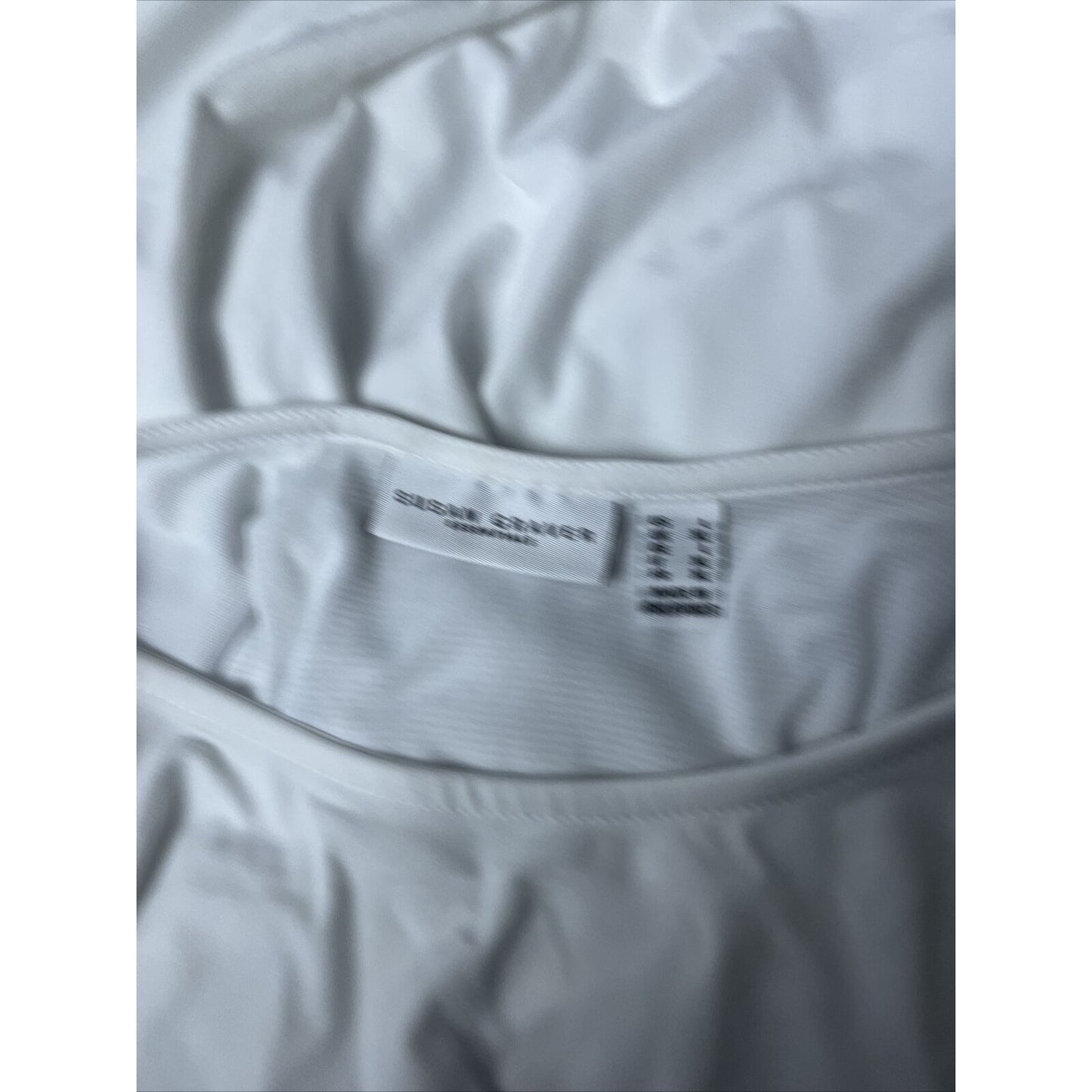 Susan Graver Essentials Liquid Knit Short Sleeve Top (White, Large) A213552