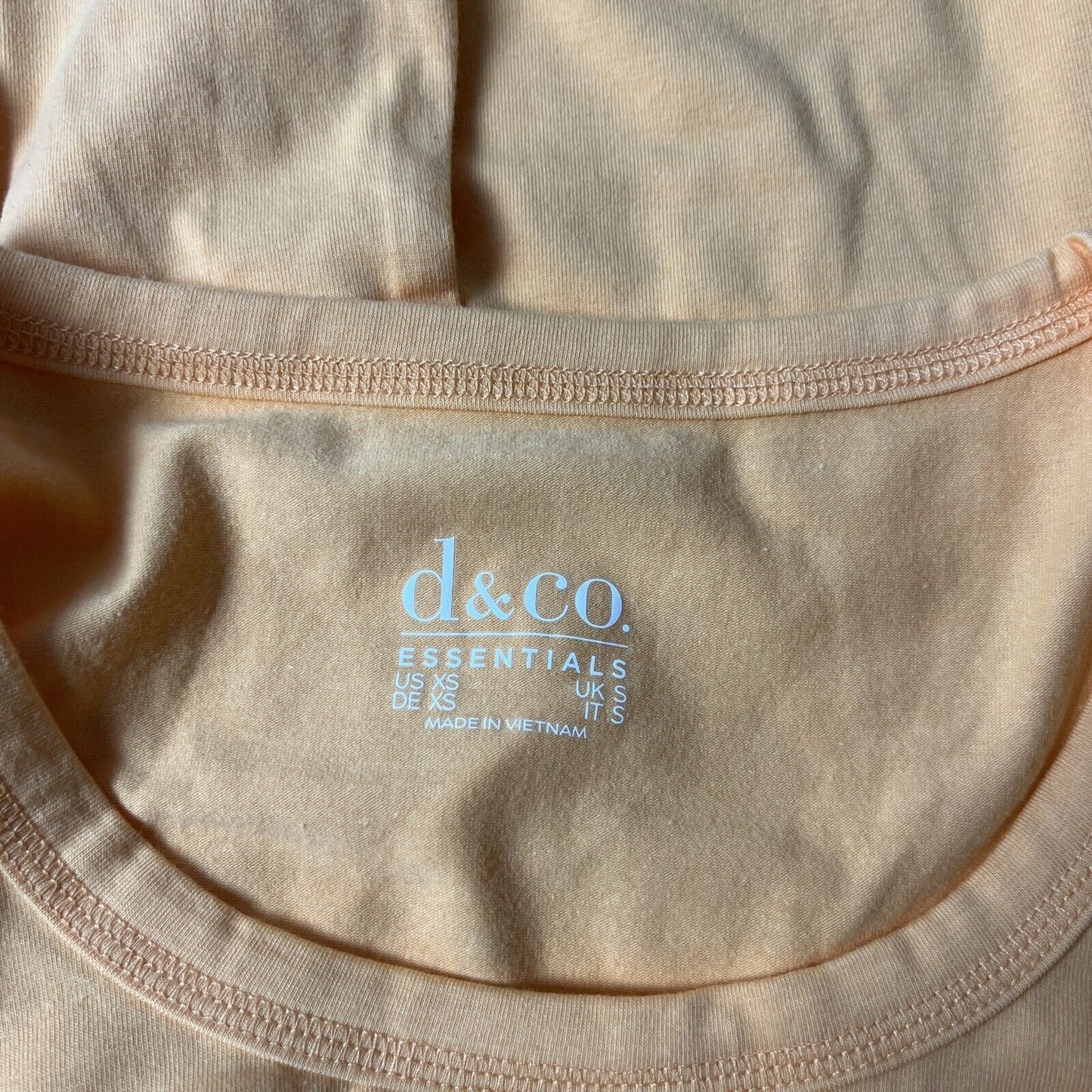 Denim & Co. Essentials Perfect Jersey 3/4 Sleeve Top Orange Size XS