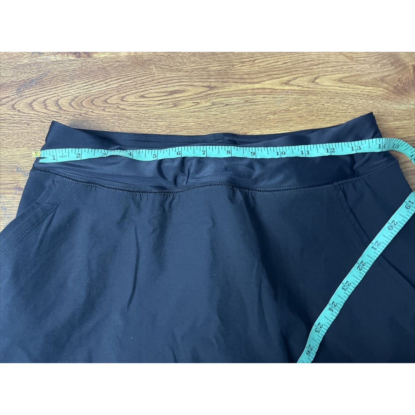 LANDS' END QUICK DRY ACTIVE BOARD SKORT SWIM SKIRT BLACK SIZE 4