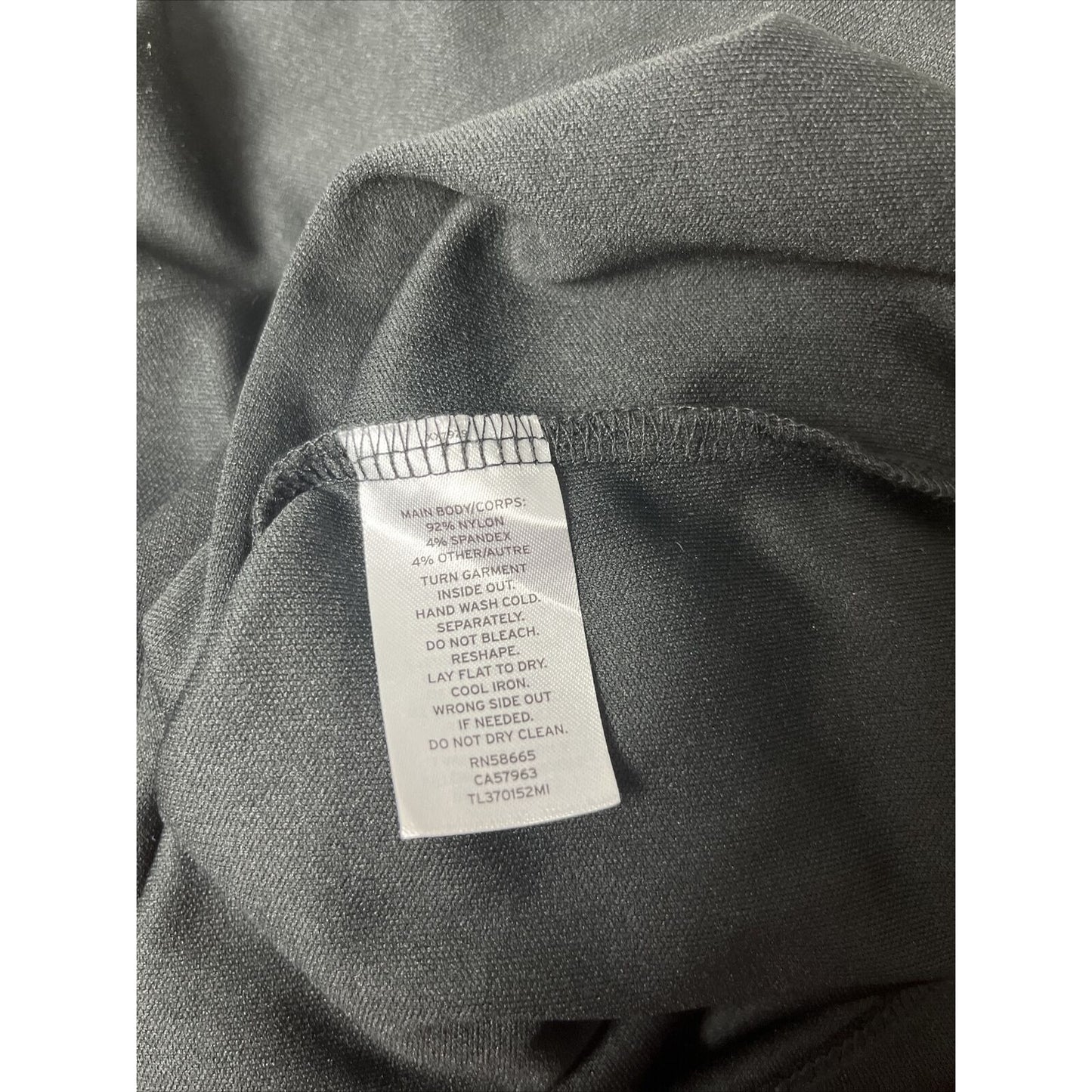 LEITH Ruched Body-Con Minidress Women's Size Medium Black Silver