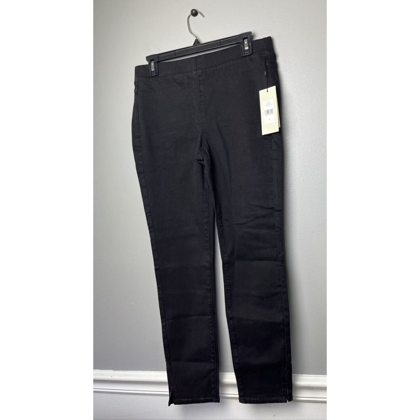 NYDJ Sculpt Her Super Skinny Ankle Jeans with Slits (Black, Medium) A453031