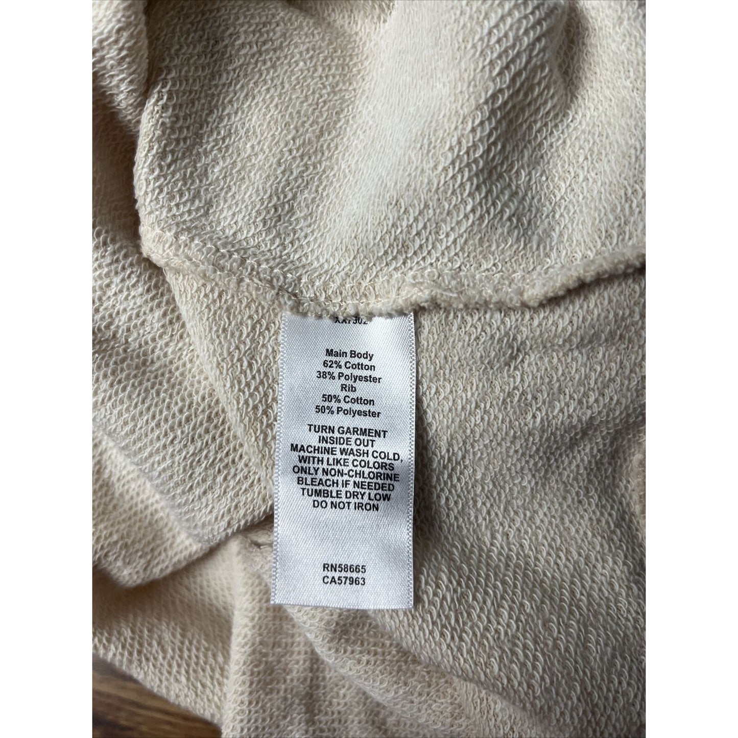NWT Abound Womens Beige SweatShirt Longsleeve CottenBlend Size Medium