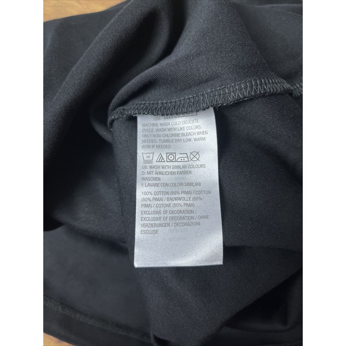 Isaac Mizrahi Live! Essentials Pima Cotton 3/4- Sleeve Top Black, 1X