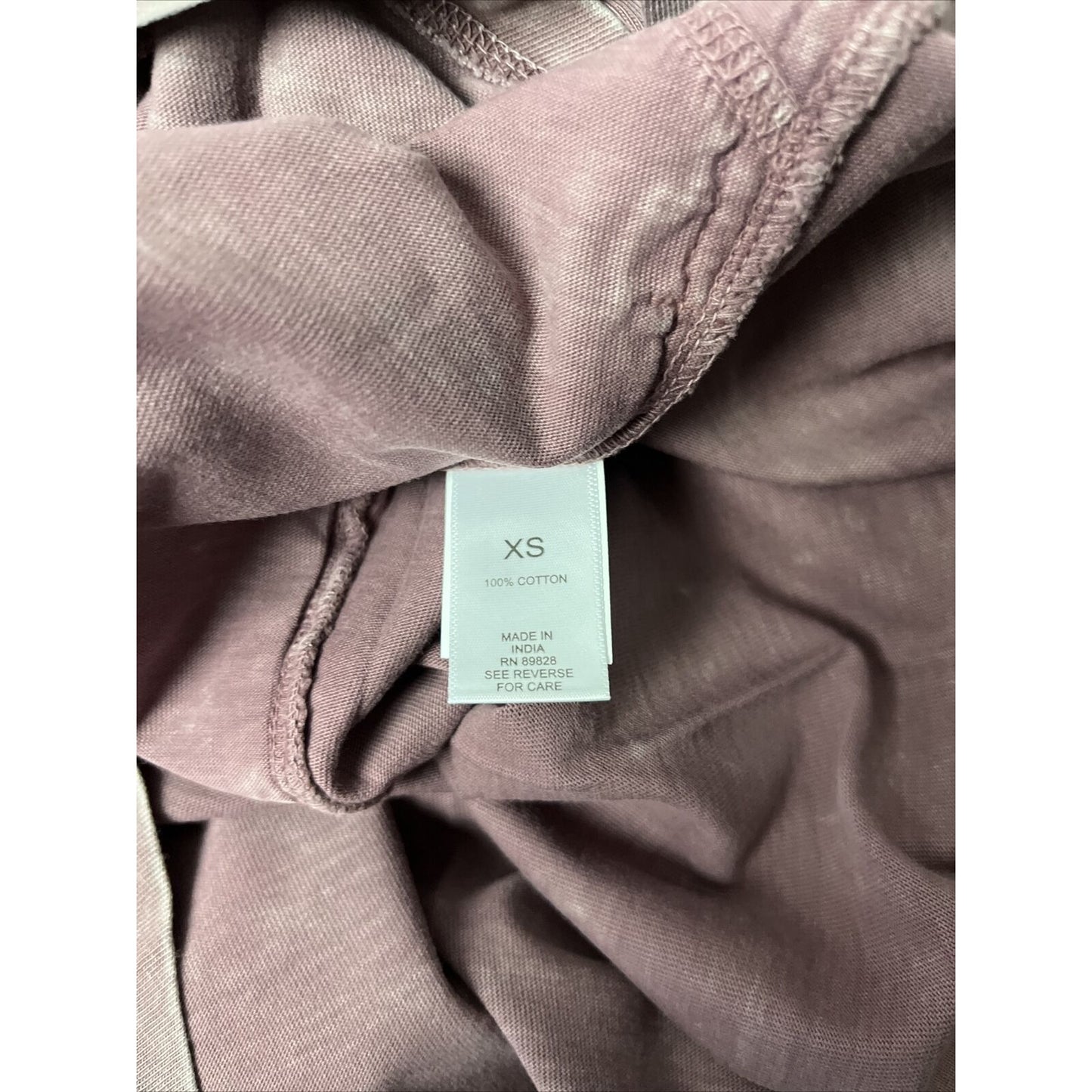 LOGO by Lori Goldstein Sun Faded Cotton Hi-Low Hem Top (Purple, XS) A489029