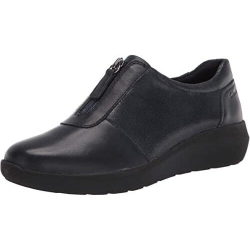 Clarks Women's Kayleigh Sail Loafer - Size 12 M = Black