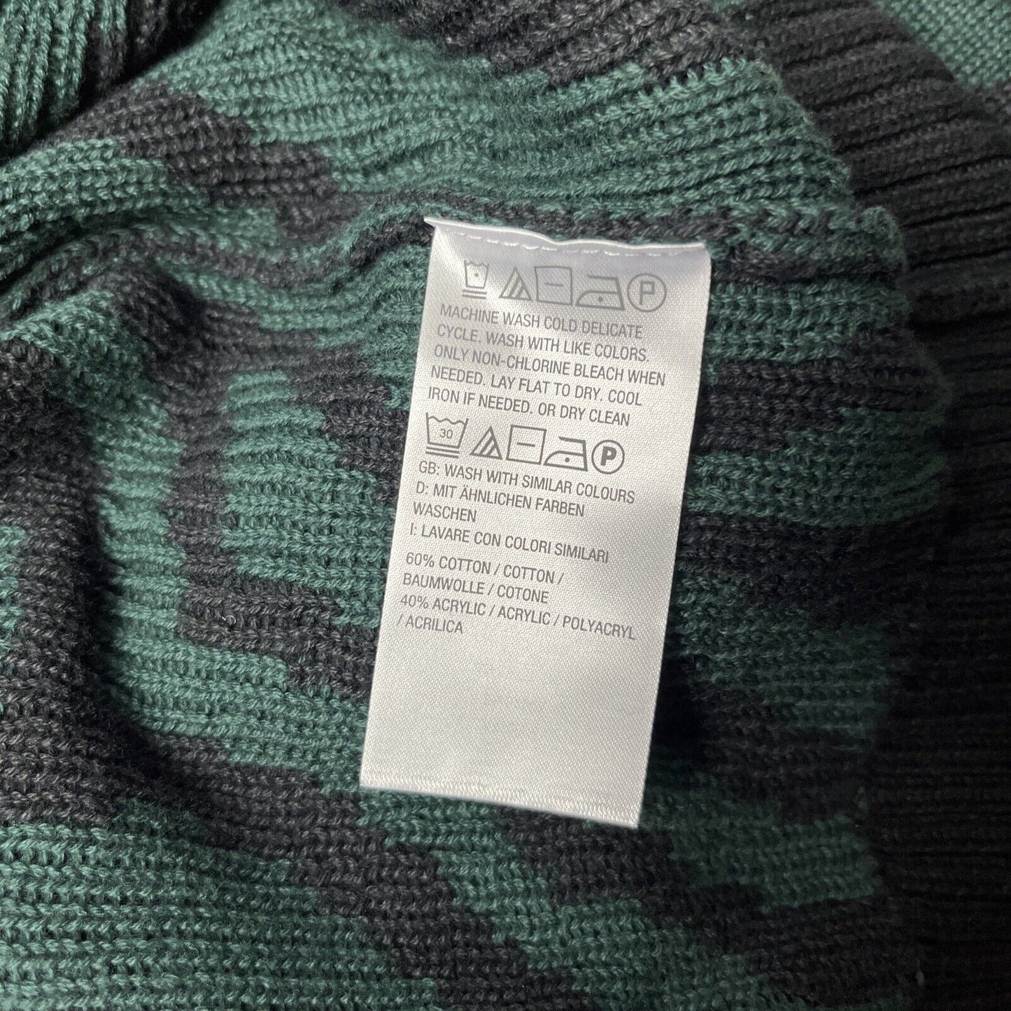 J Jason Wu Animal Jacquard Crew Neck Sweater (Evergreen, Large) A460914