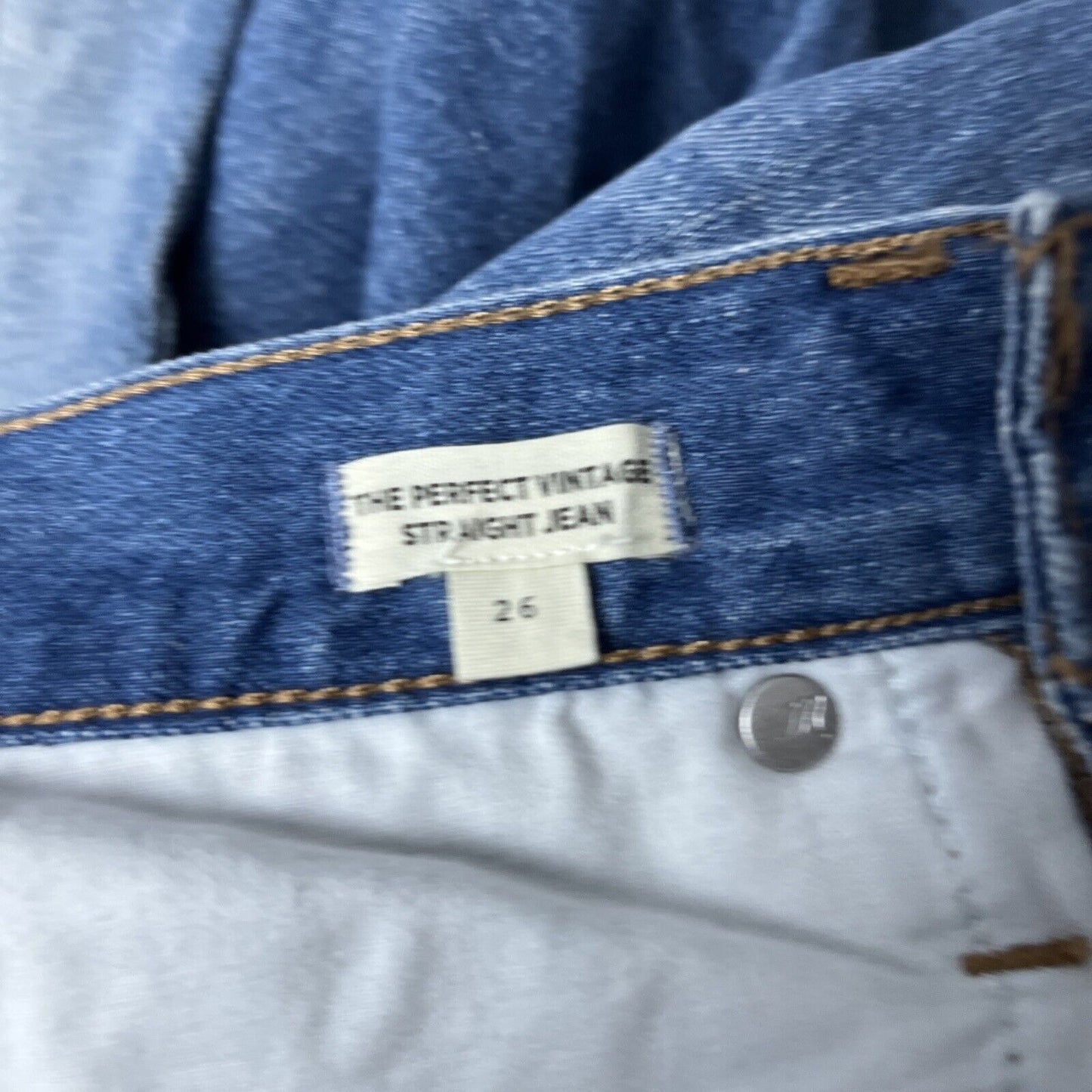 Madewell Jeans Size 26 The Perfect Vintage Straight Jean in Moultrie Wash