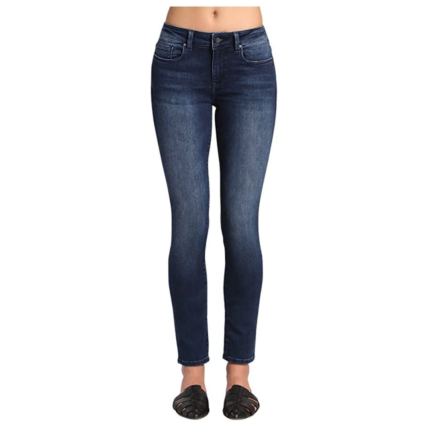 Mavi Gold NWT Women's Alexa Mid Rise Skinny Jeans In Gold Yoga Move Size 29/32