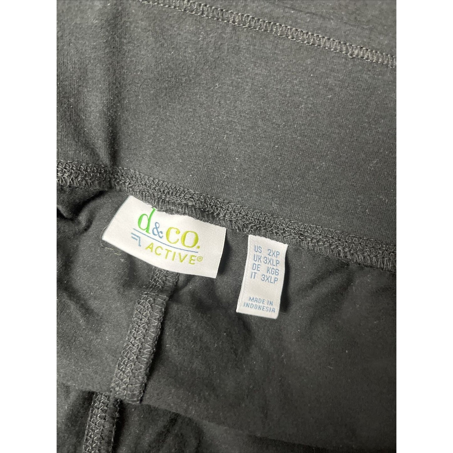 Denim & Co. Active Petite Duo Stretch Leggings with Wide Waistband A470145 ,2XP