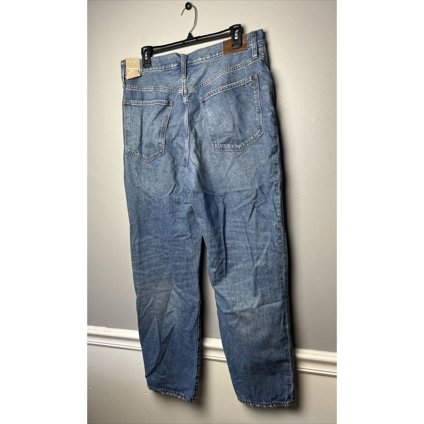 MADEWELL The Perfect Vintage Straight High Waist Jeans in Moultrie Wash Size 31
