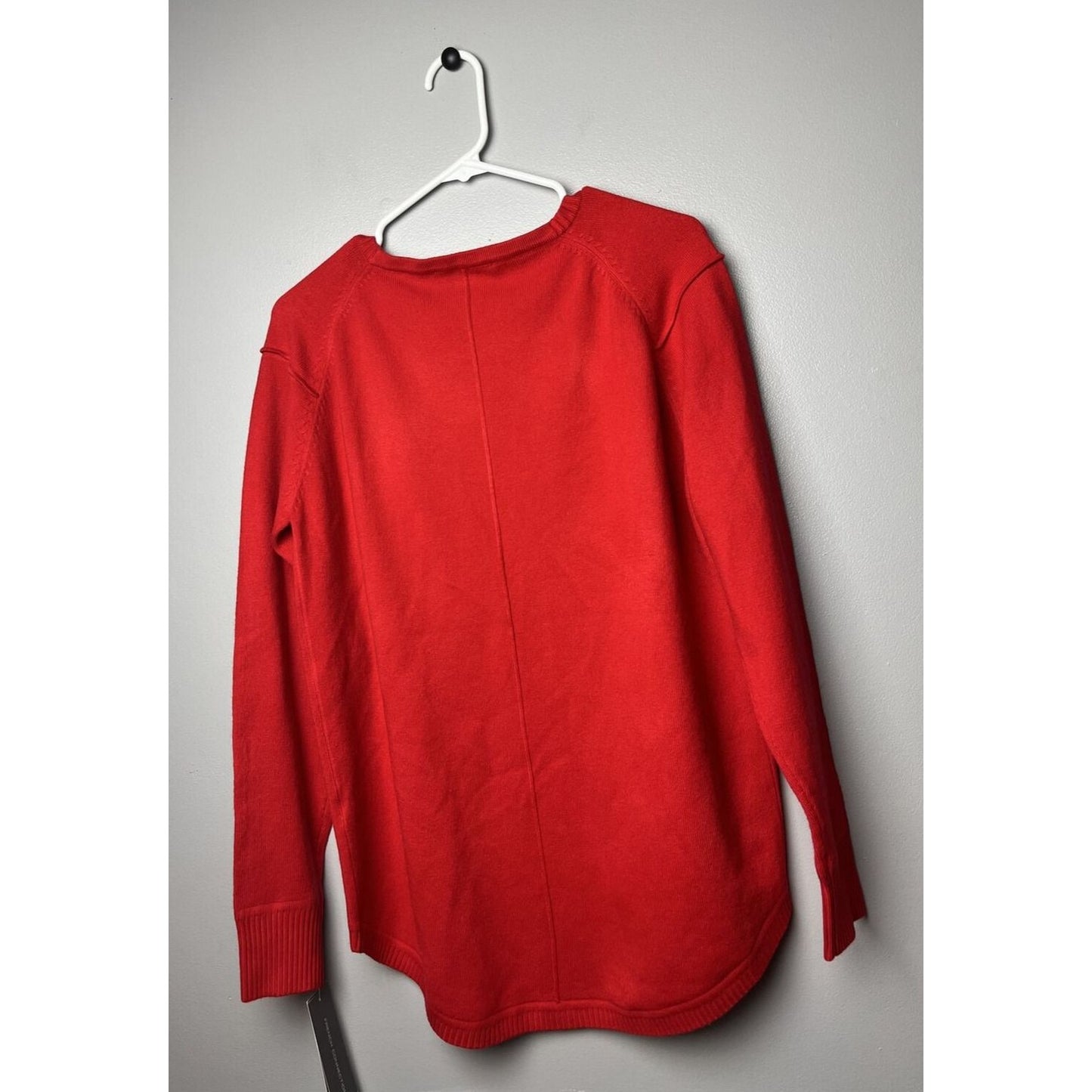 French Connection Sweater Womens Size XS Red Babysoft Crew Neck Knit