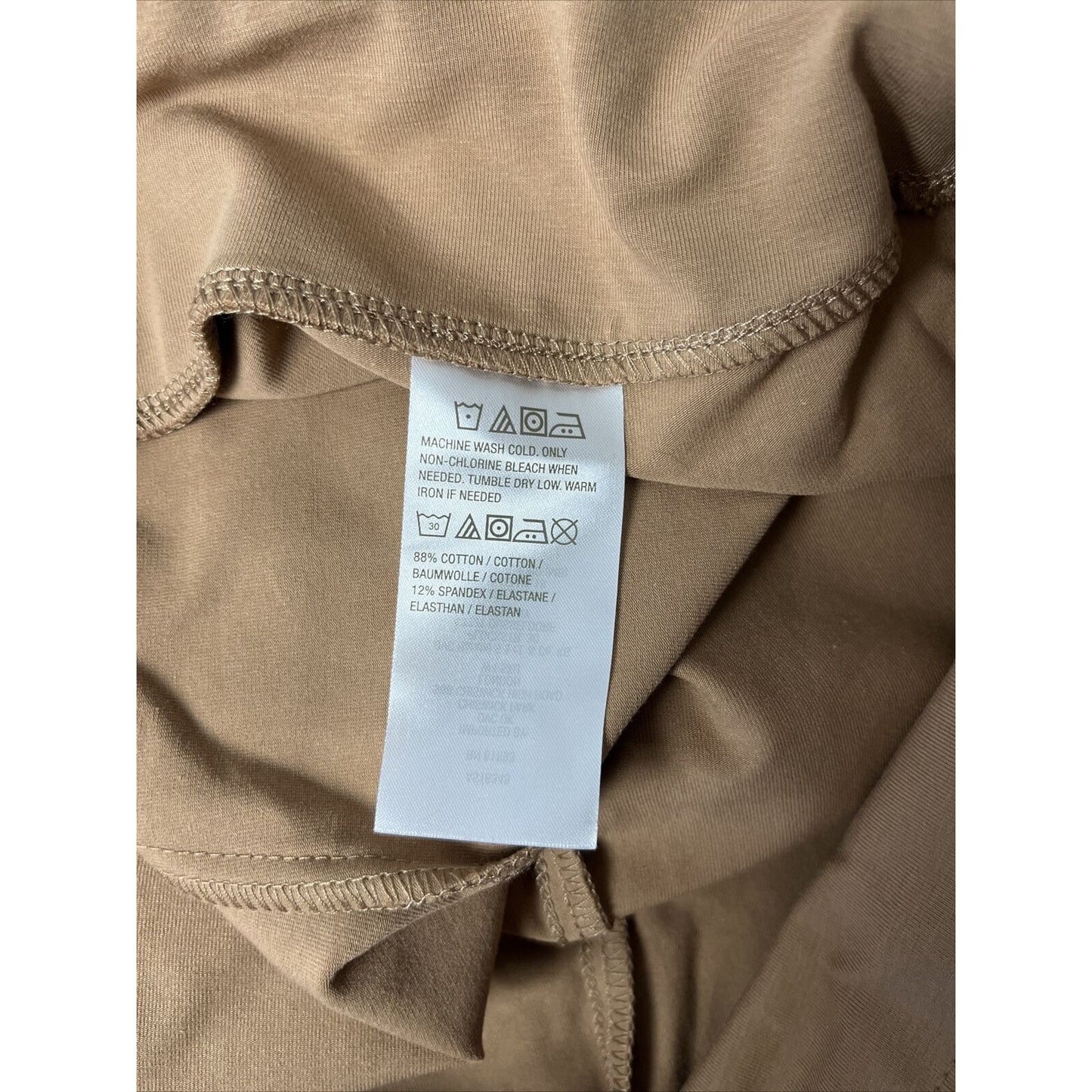 Susan Graver Plus Premium Stretch Slim Leg Pull-On Pants Brown Size 1X