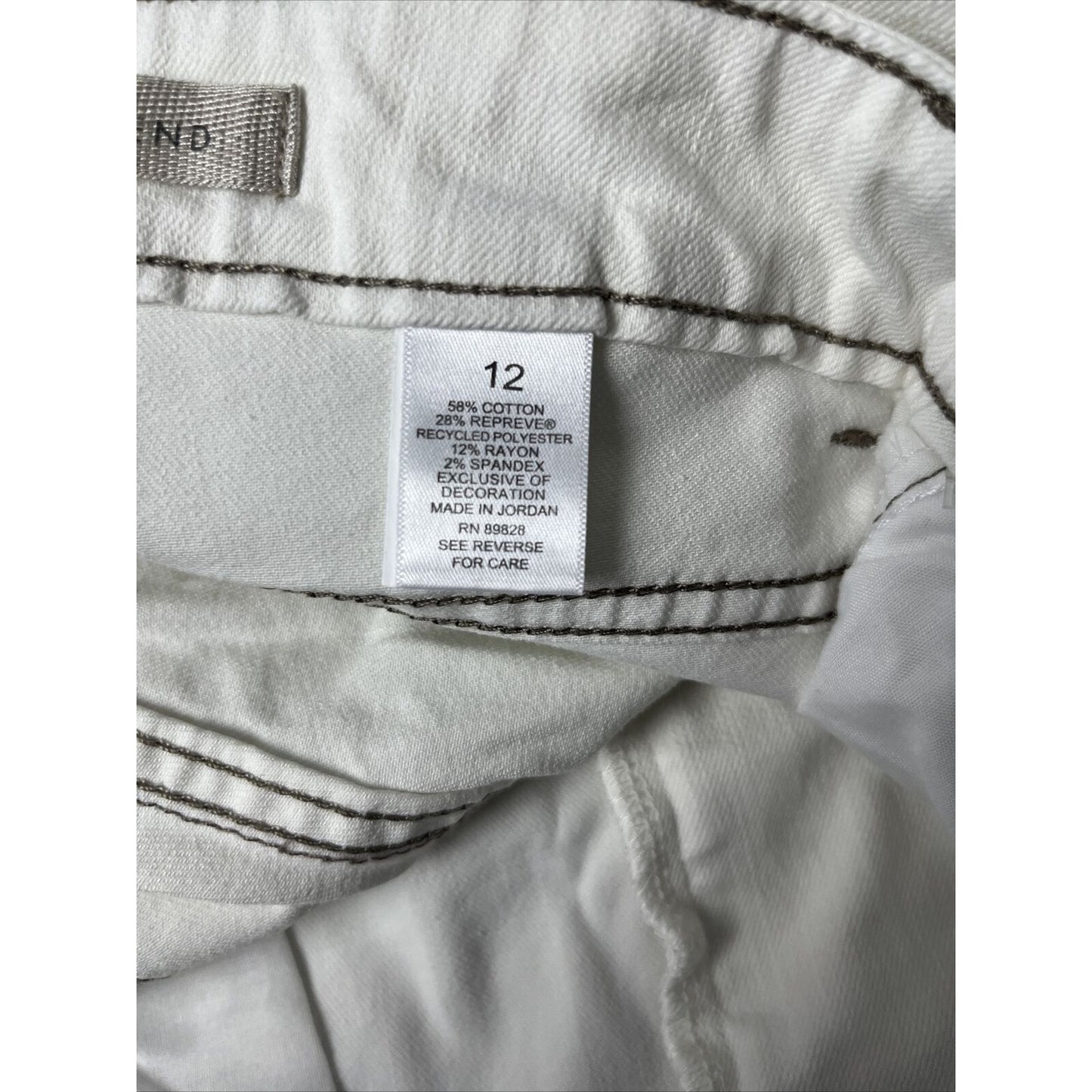 LOGO Lavish by Lori Goldstein Slim-Leg Boyfriend Jeans-Alabaster-Reg 12-A395470
