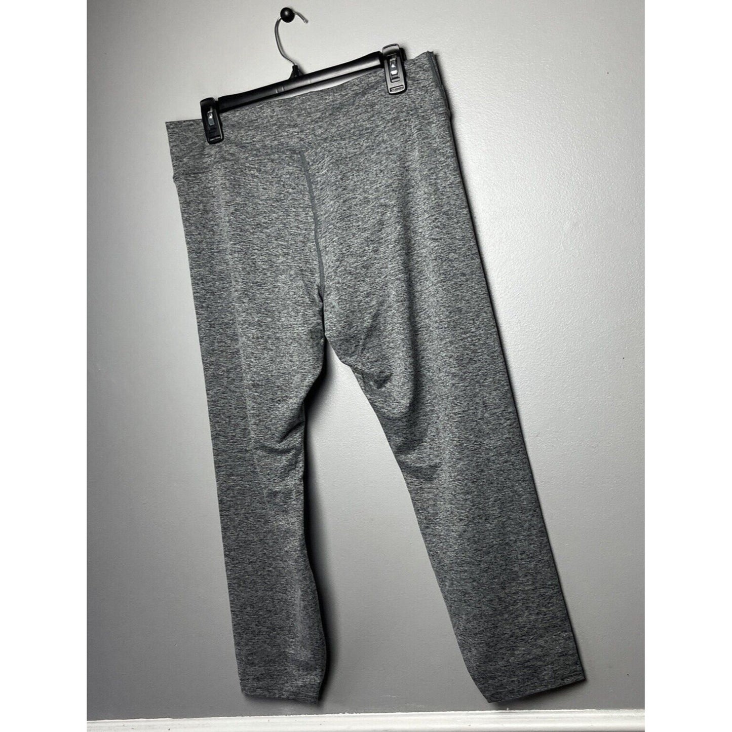 Susan Graver SG Sport Petite Heather Knit Leggings (Black, Petite Large) A463153