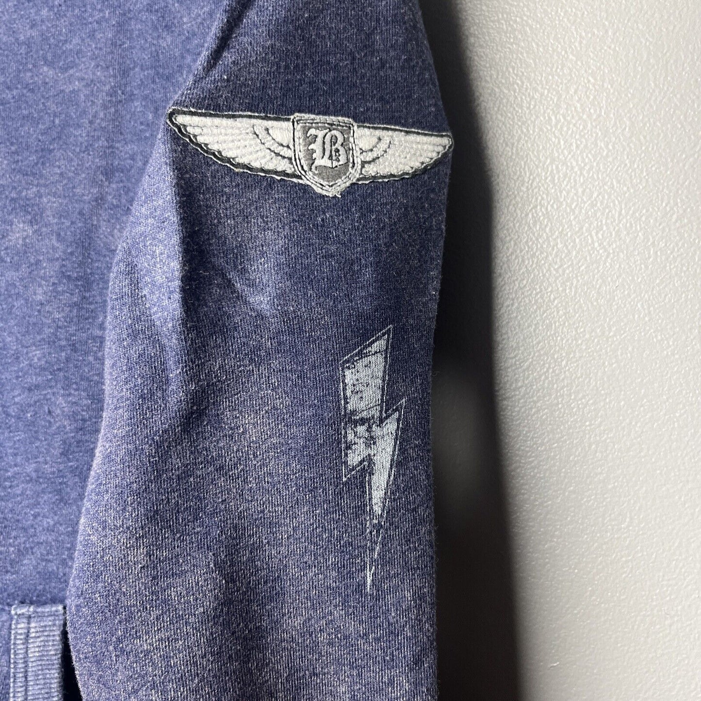 Butter Super Soft Big Boys Hoodie Blue w/Graphic Design Kangaroo Pocket NWT