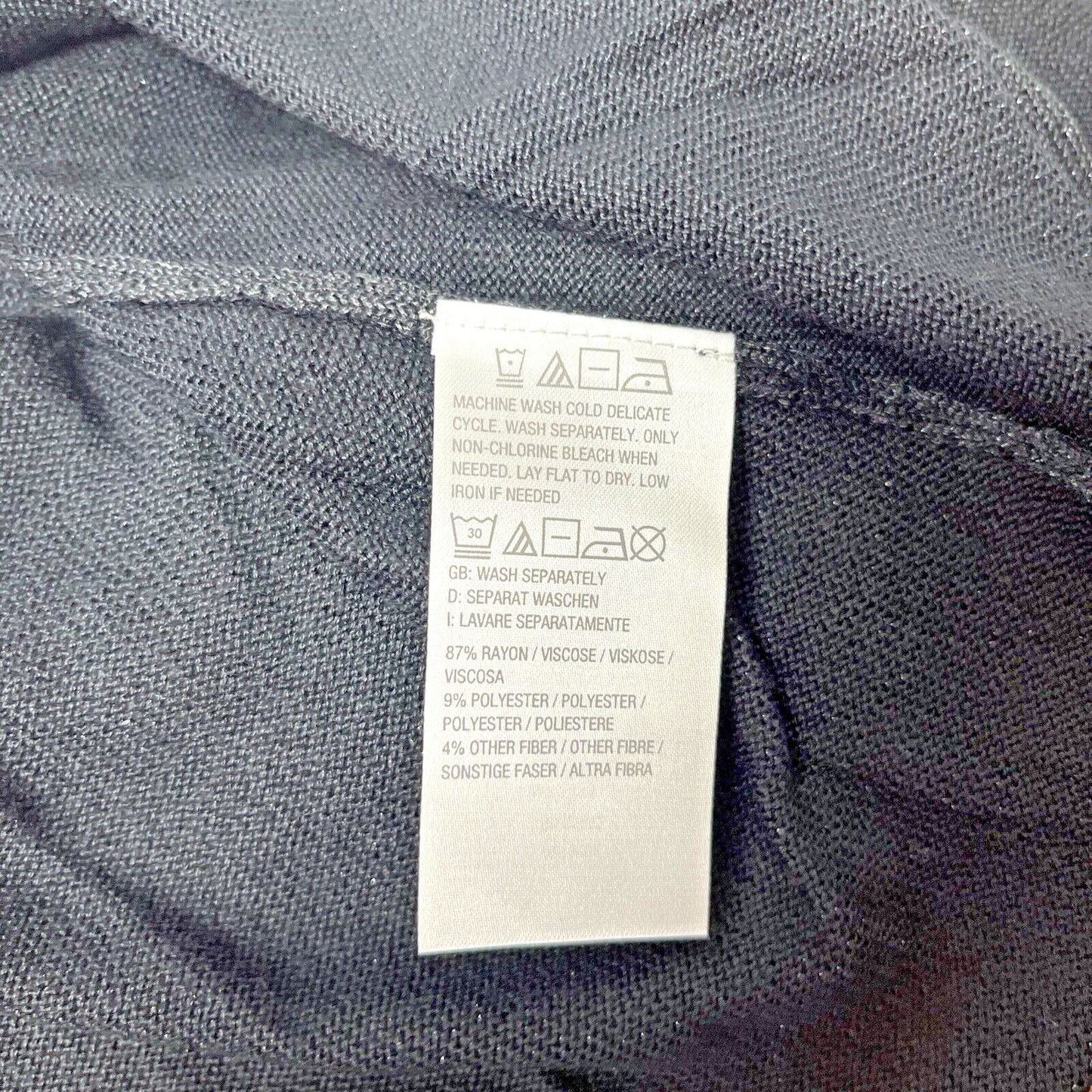 Belle by Kim Gravel Lurex Tank in Twilight Navy Blue Size Large A301586