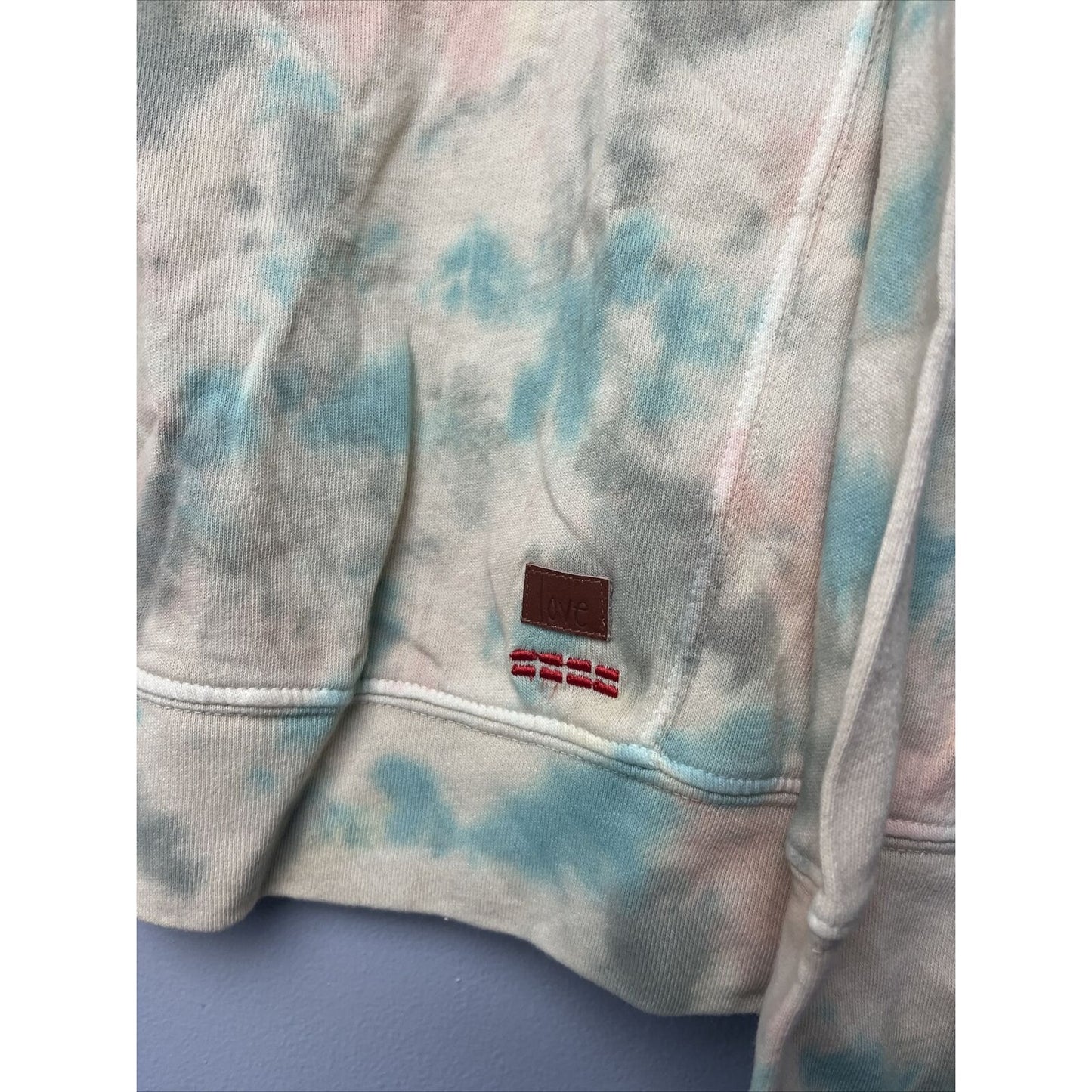 Peace Love World Tie Dye French Terry Sweatshirt-Neutral Tie Dye-Medium-A396266
