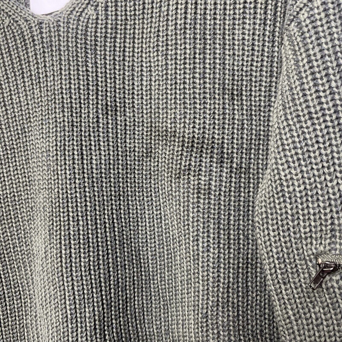 Vici Collection Women's Zip Sleeve Mock Neck Cotton Sweater In Dark Olive Small