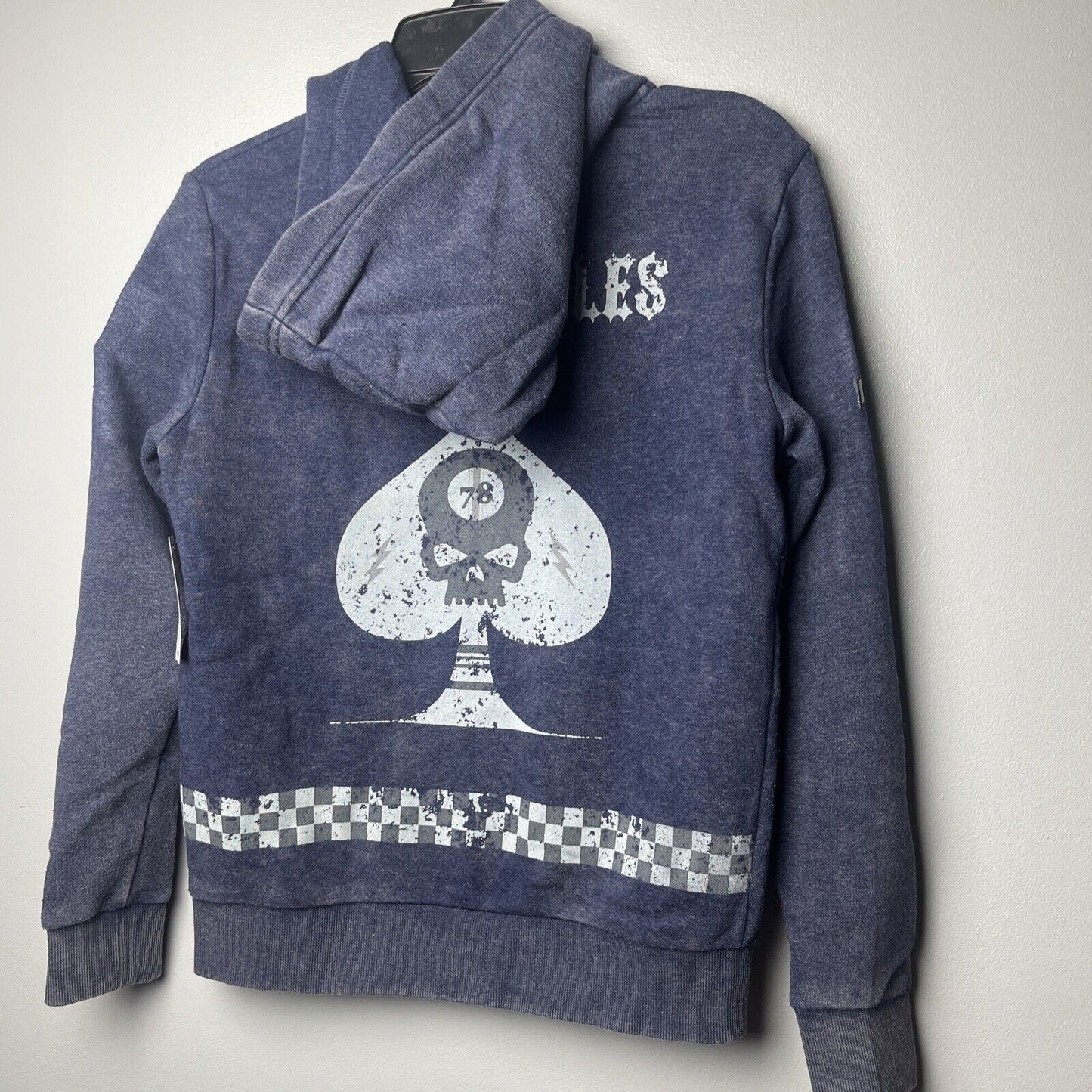 Butter Super Soft Big Boys Hoodie Blue w/Graphic Design Kangaroo Pocket NWT