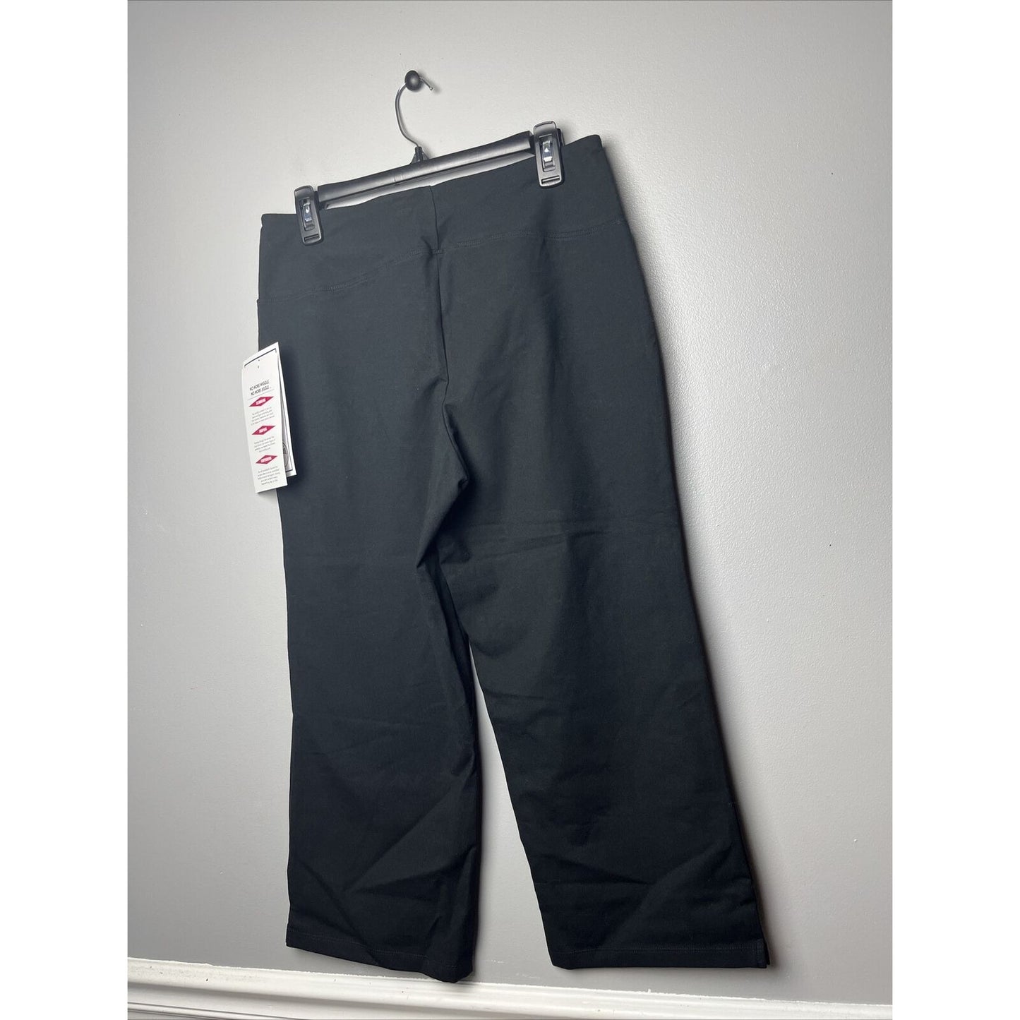 Women with Control Tummy Control Full Leg Crop Pants Sz M Black A513650 New