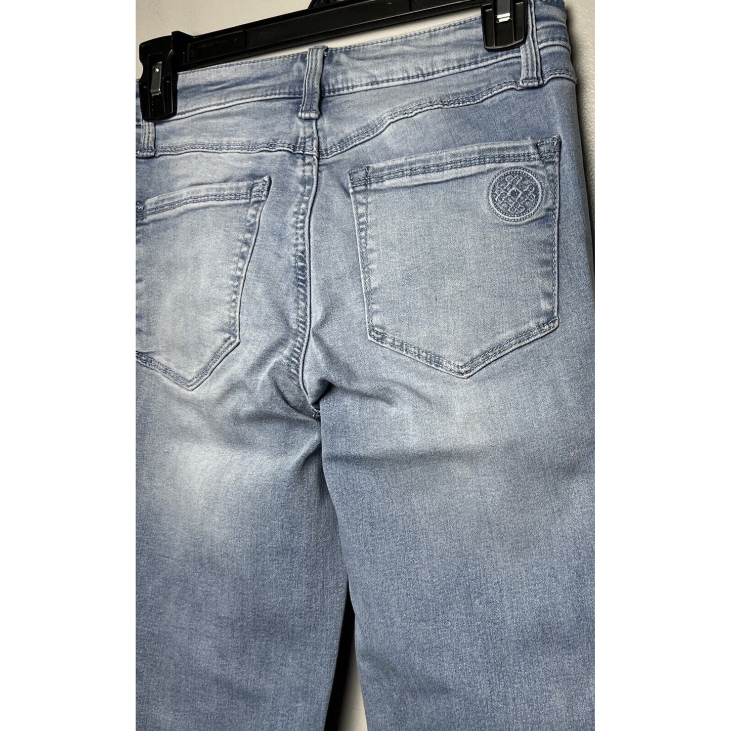 NWT Laurie Felt Silky Denim Pull-On Bootcut Jeans Button Vintage Blue Size XXS