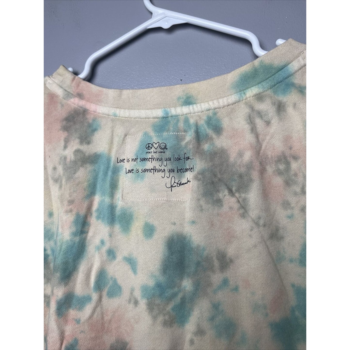 Peace Love World Tie Dye French Terry Sweatshirt-Neutral Tie Dye-Medium-A396266