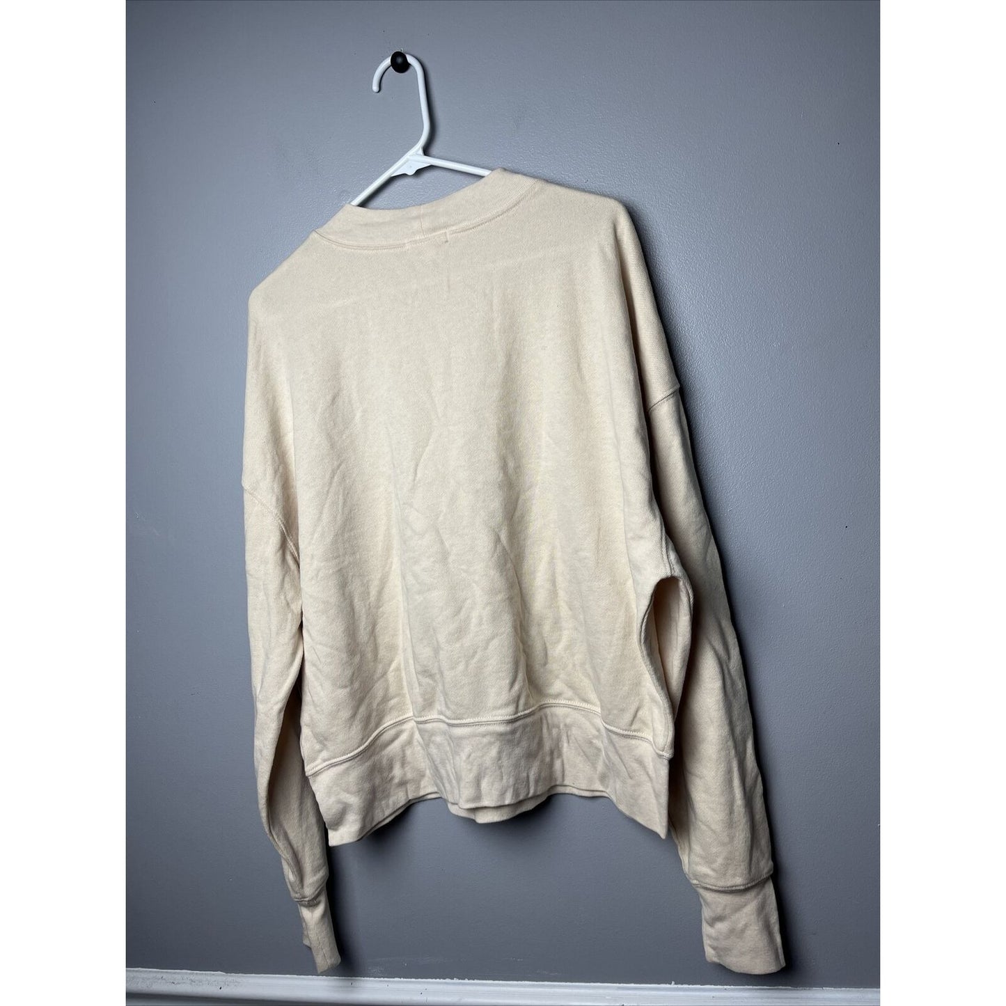 NWT Abound Womens Beige SweatShirt Longsleeve CottenBlend Size Medium
