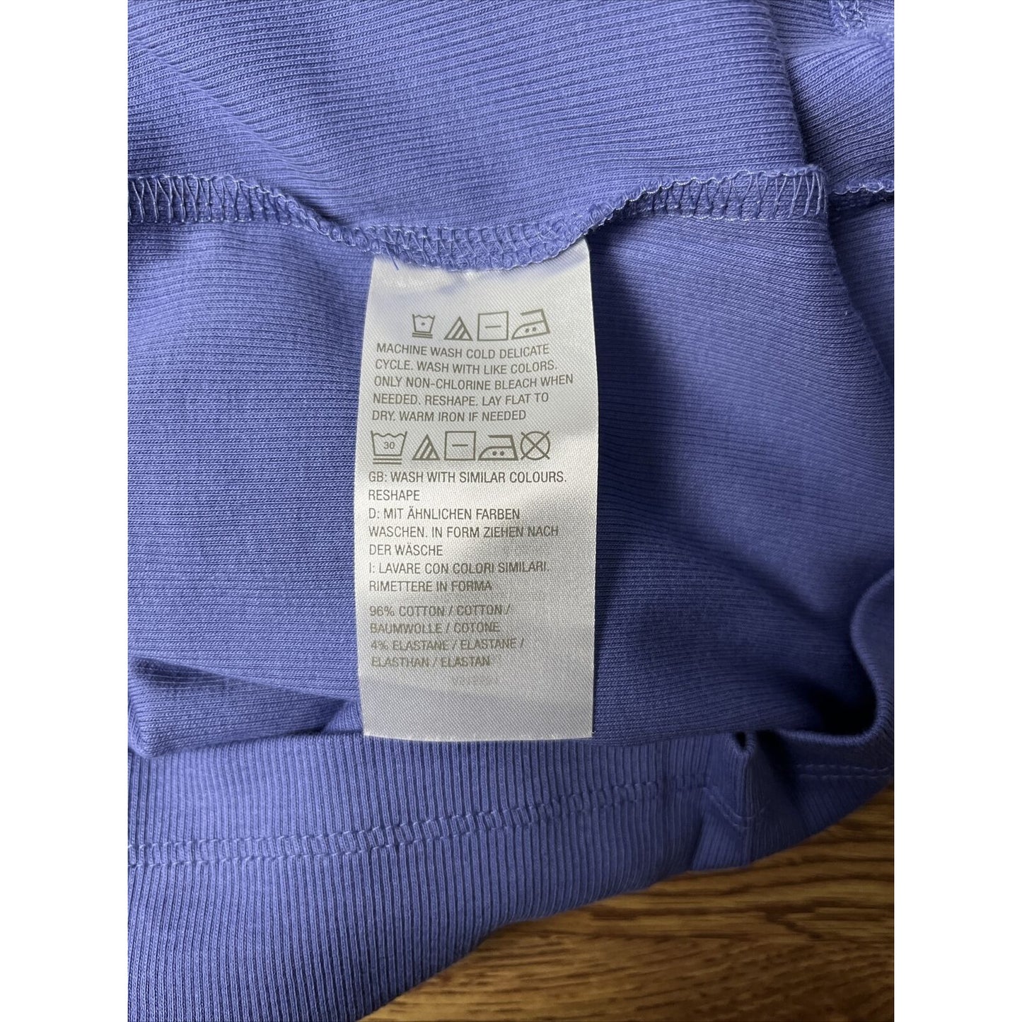 Isaac Mizrahi Live! Essentials Ribbed Pima Cotton Cardigan Marlin Blue, Medium