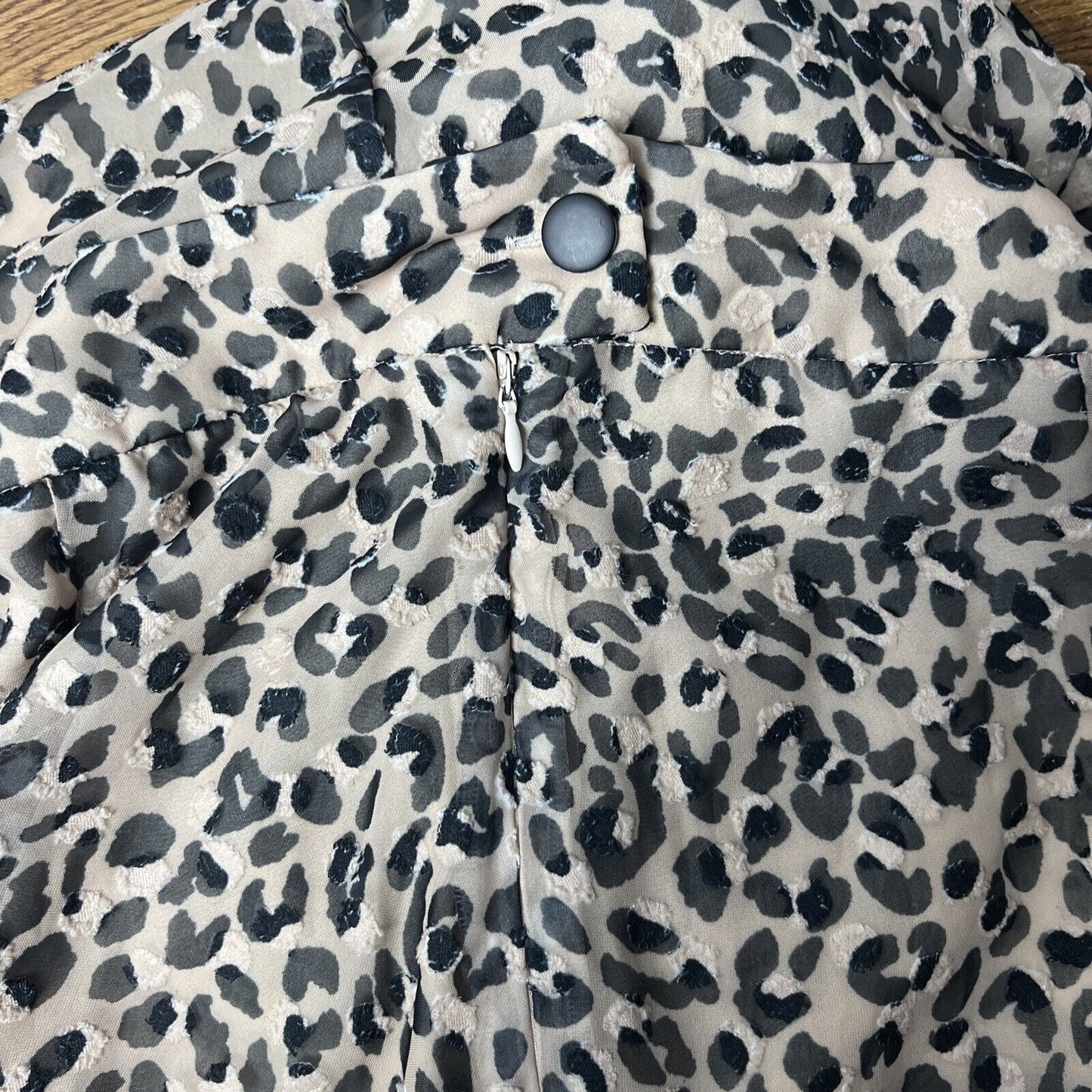 Topshop Leopard Burnout Maxi Skirt Size 4