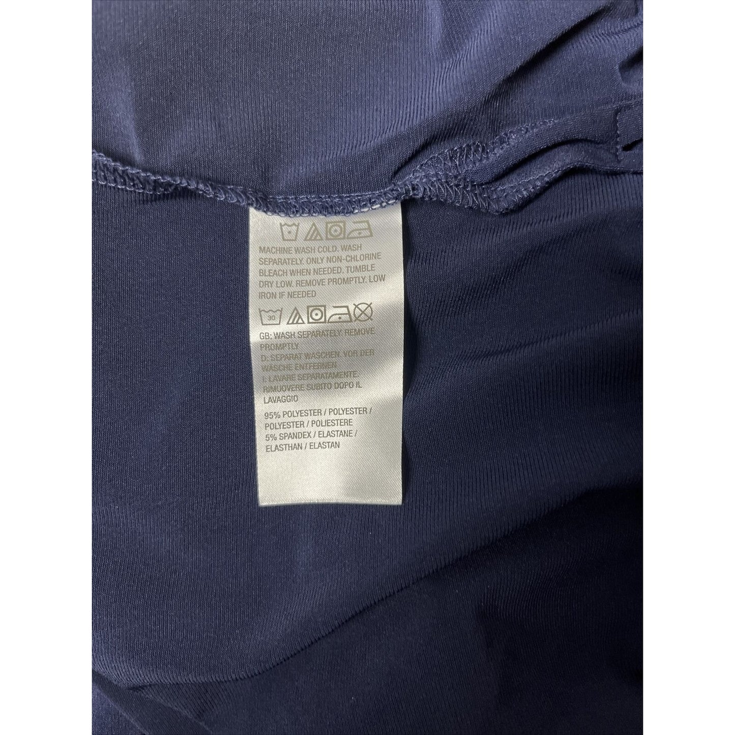 Susan Graver Modern Essentials Tunic Top Long Sleeve - Navy - XL