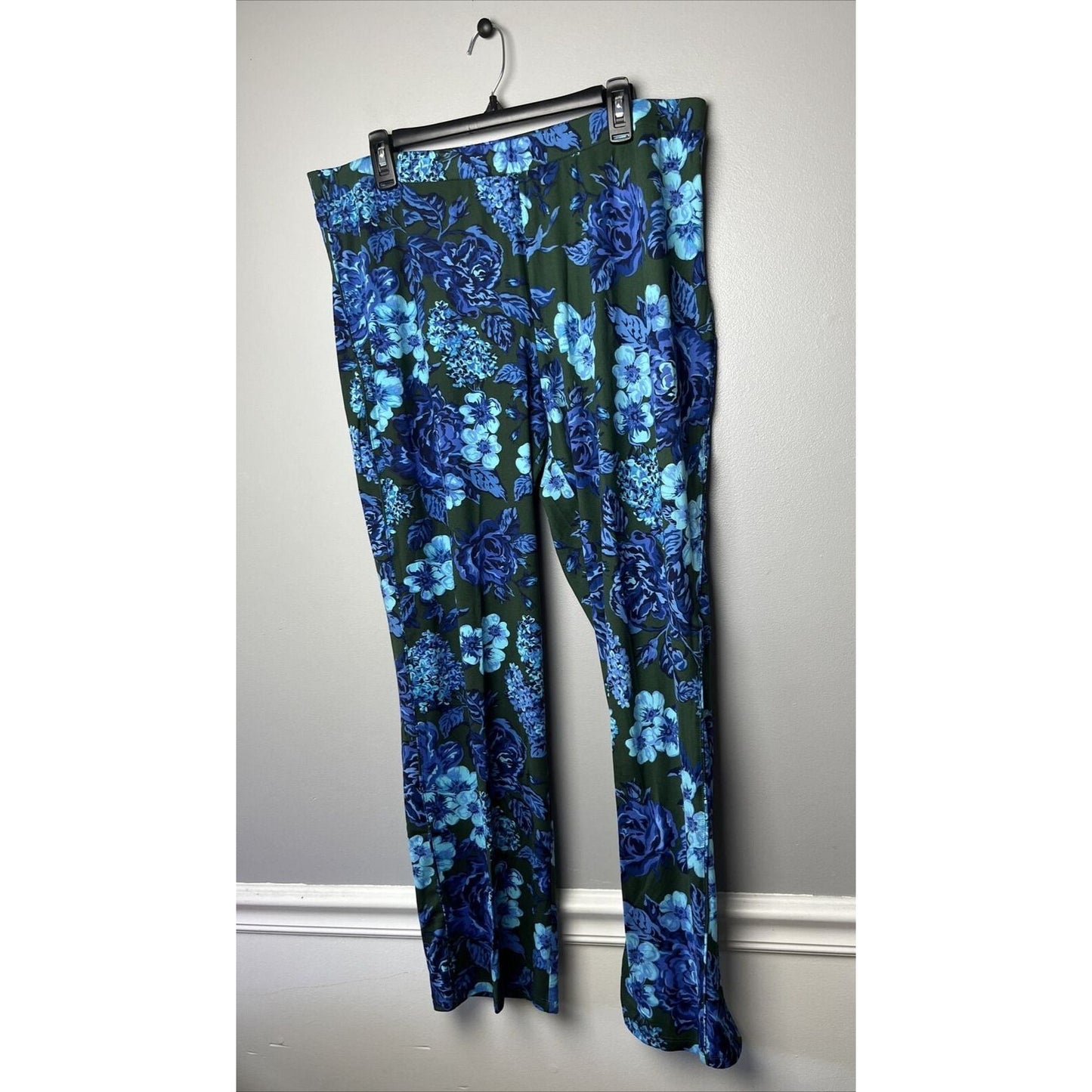 Isaac Mizrahi Live! Button Front Sleep Set Shirt Ink Blue Large NWOT