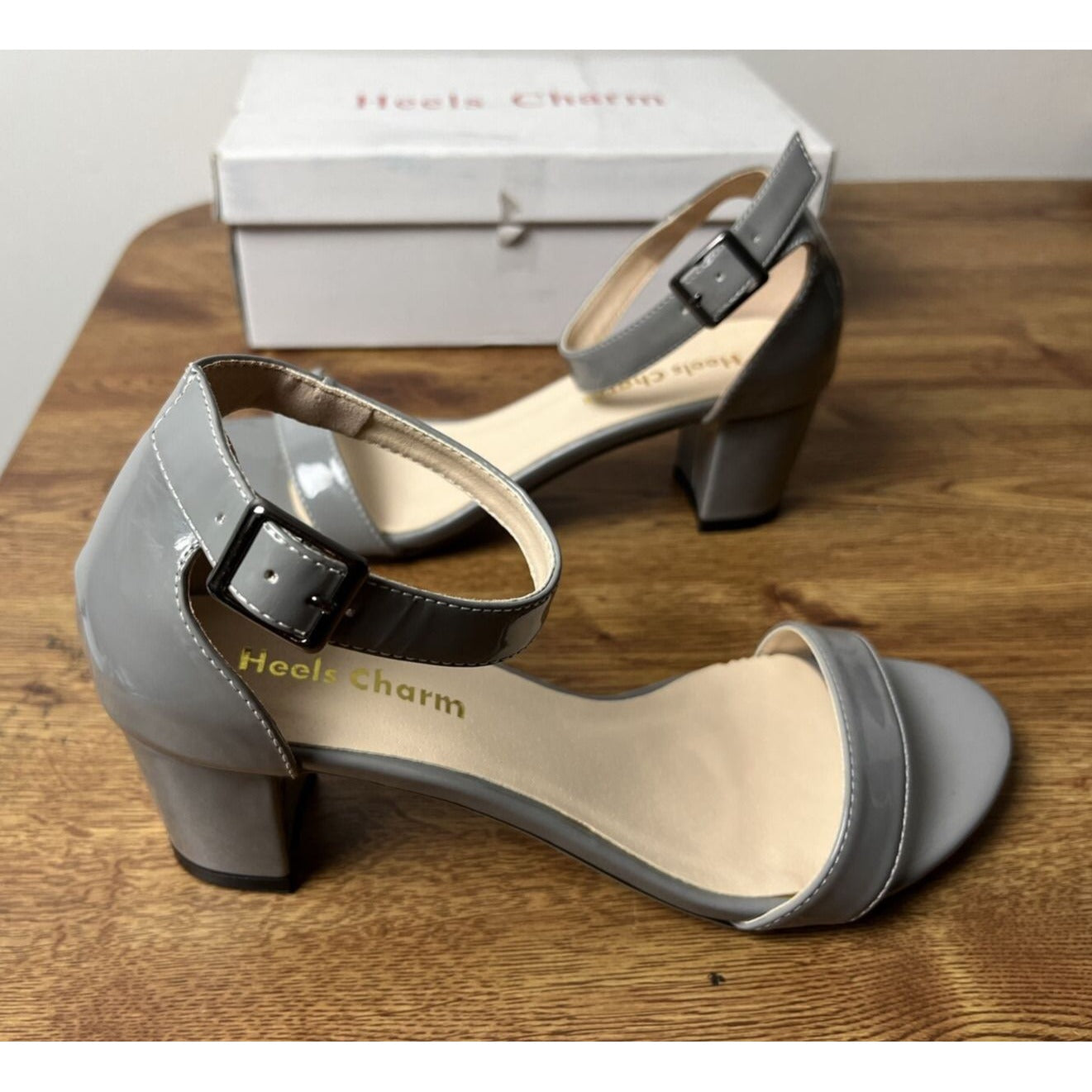 Heels Charm Women's Strappy Chunky Block Low Heeled Sandals 2 Inches Open Toe