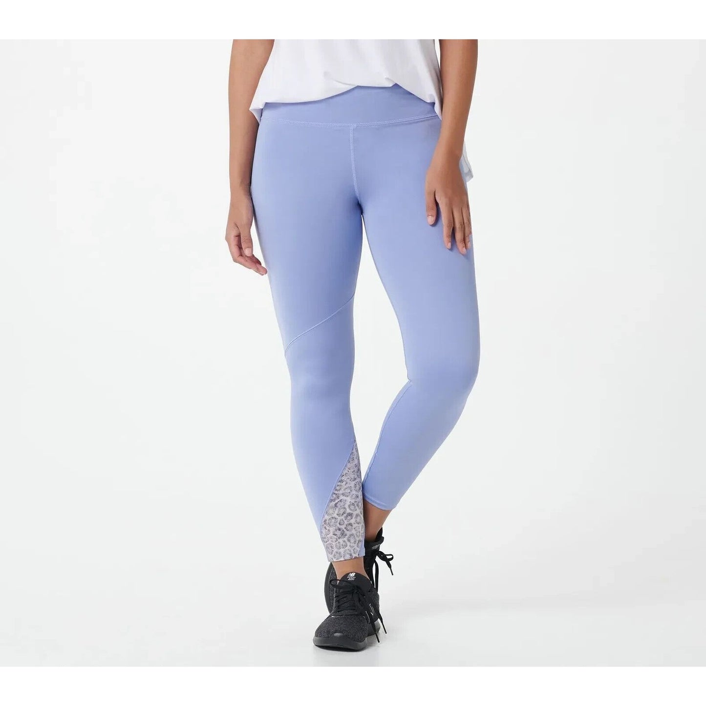 Soulgani Active Bali Beach Babe Strong Soul Leggings Women's Size Large Blue