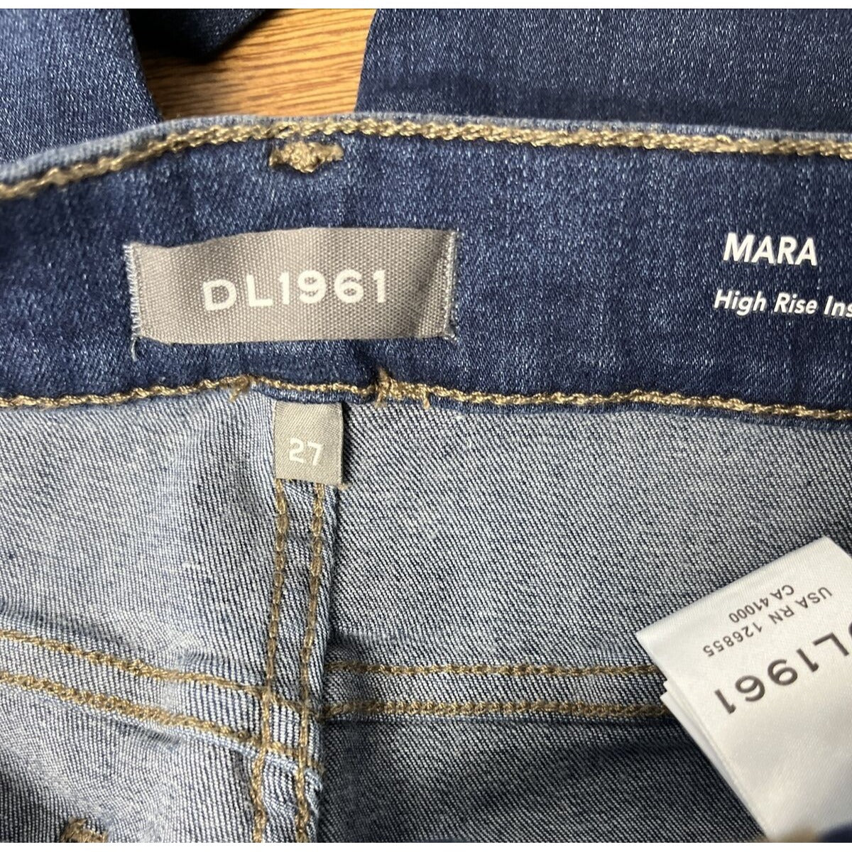 DL1961 Mara Womens High Rise Intrasculpt Straight Jeans Size 27 NWT
