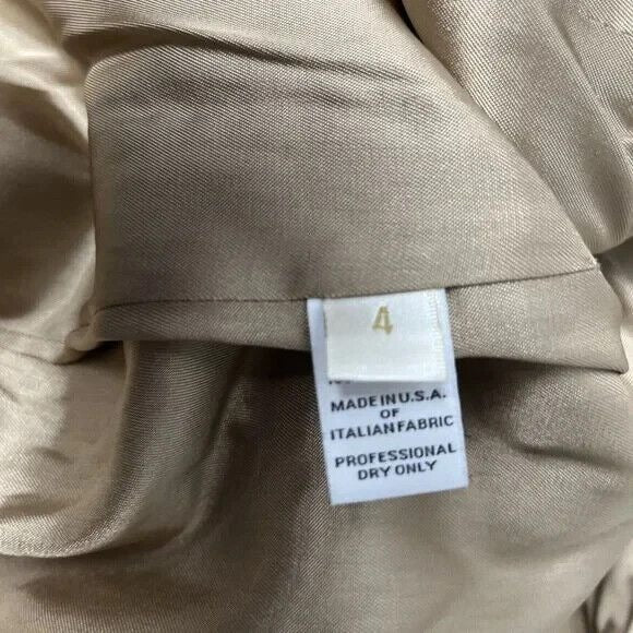 NEW Fleurette Double-Breasted Wool Peacoat in Oatmeal - Size 4